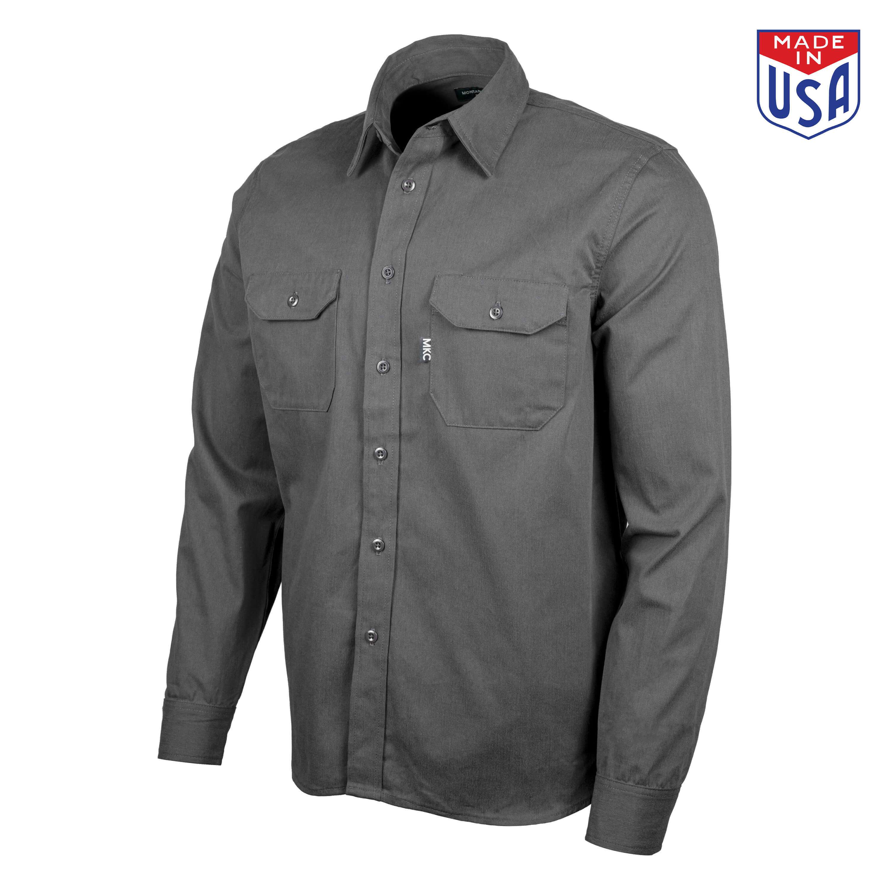 MKC SHOP SHIRT - USA MADE - GRAPHITE