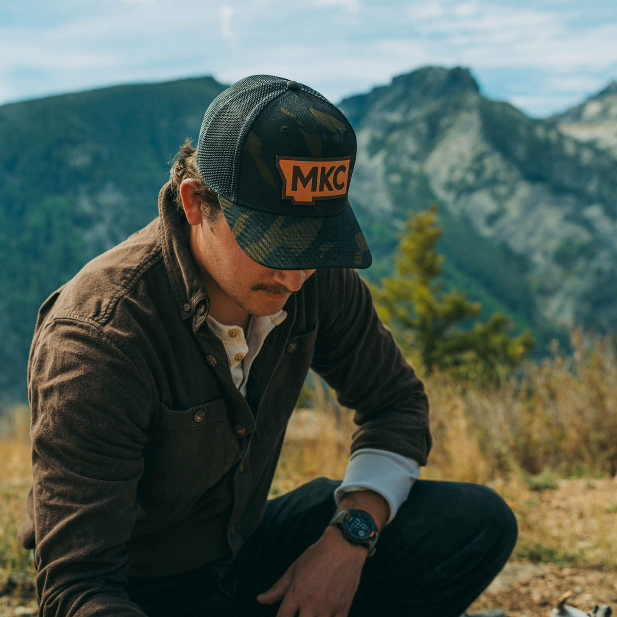 MKC STATE PATCH - CAMO TRUCKER SNAPBACK