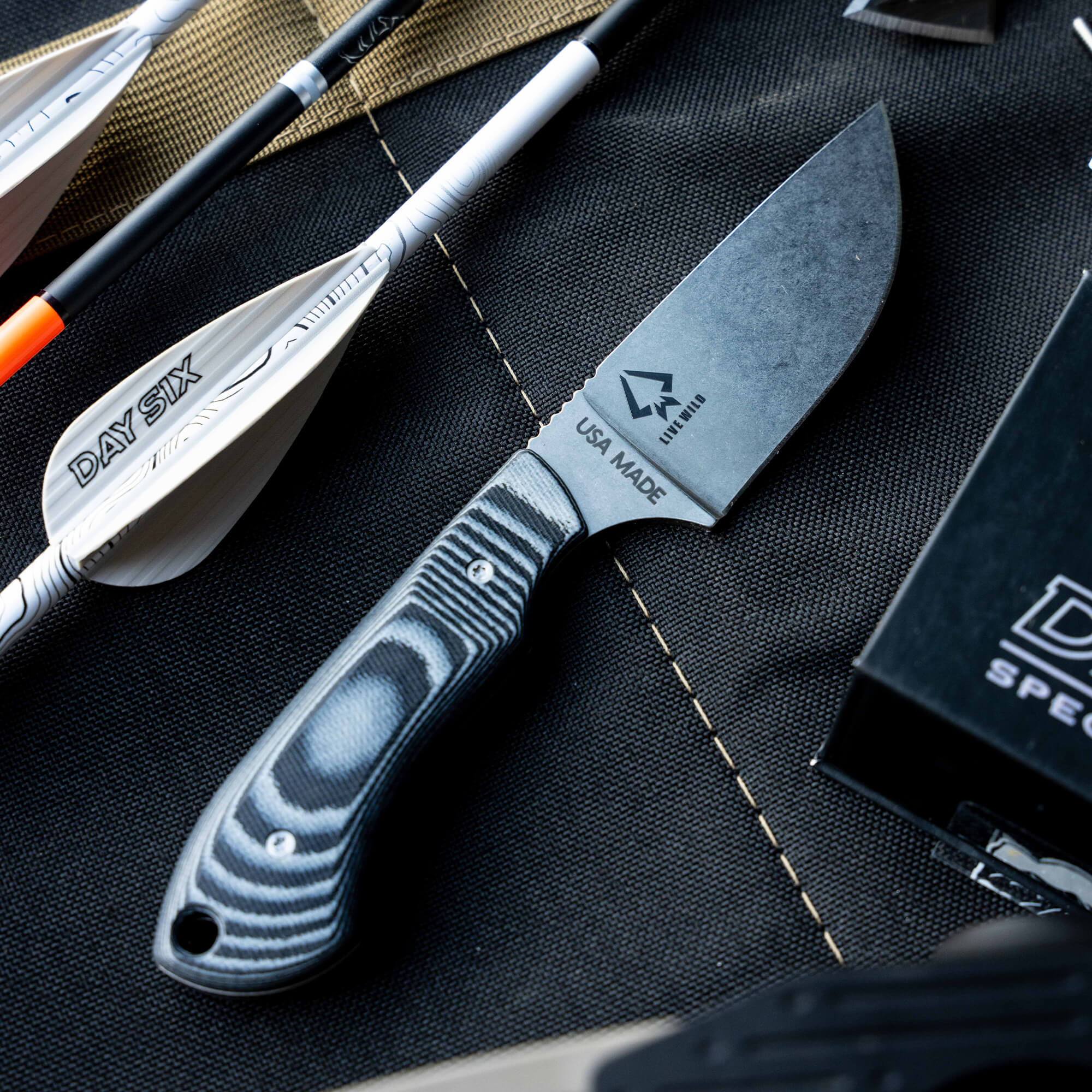 Montana Knife Company's Live Wild Elk Knife features a durable blade and ergonomic handle, perfect for outdoor enthusiasts.