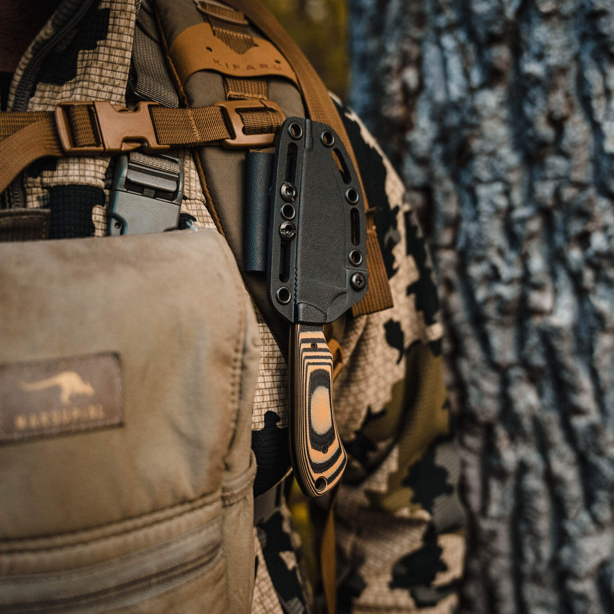 MKC ELK KNIFE - PVD - TAN & BLACK