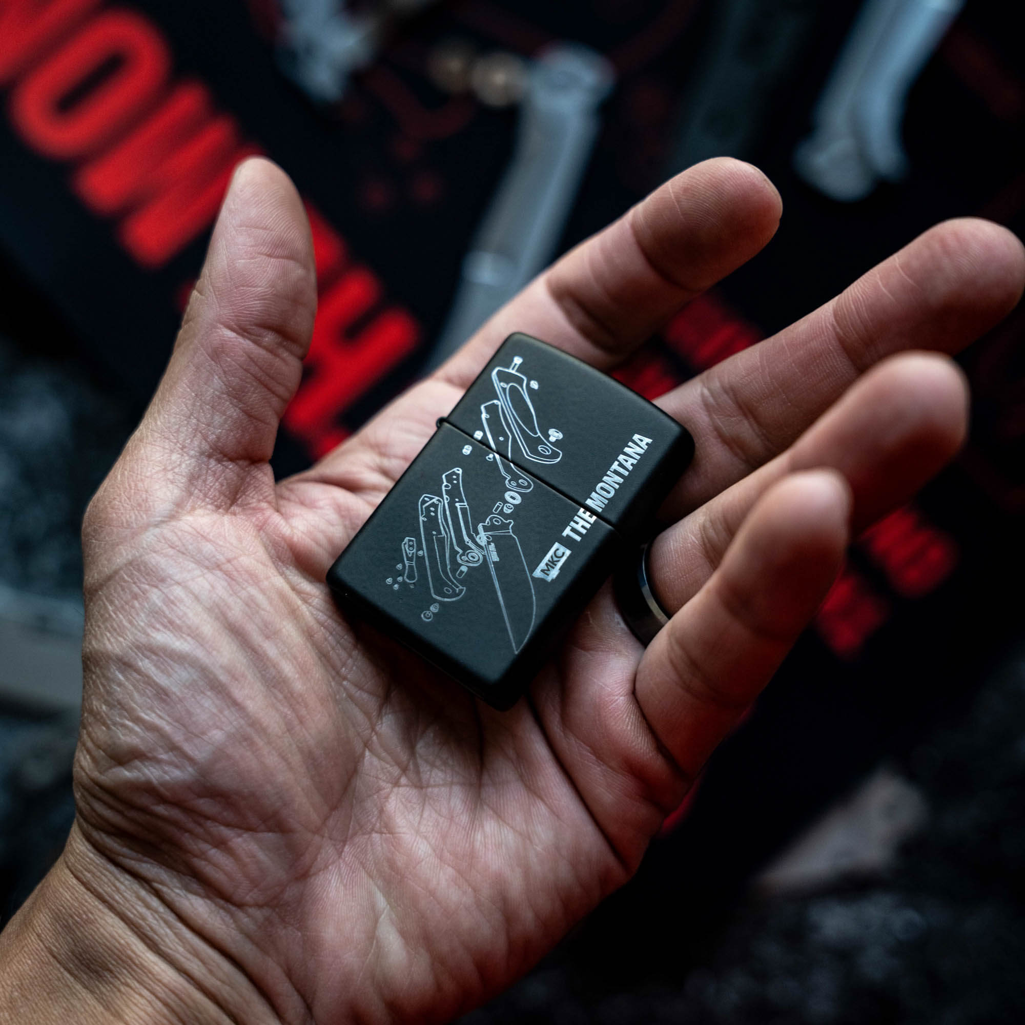 THE MONTANA TRADITIONAL WINDPROOF ZIPPO LIGHTER - USA MADE