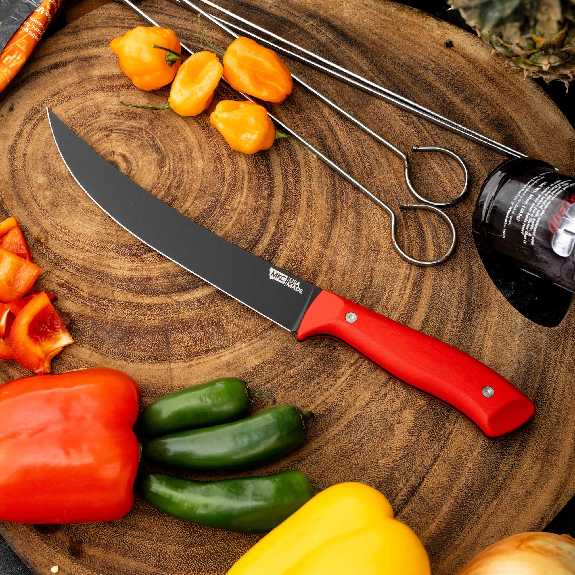 BREAKING BUTCHER KNIFE - PVD - RED