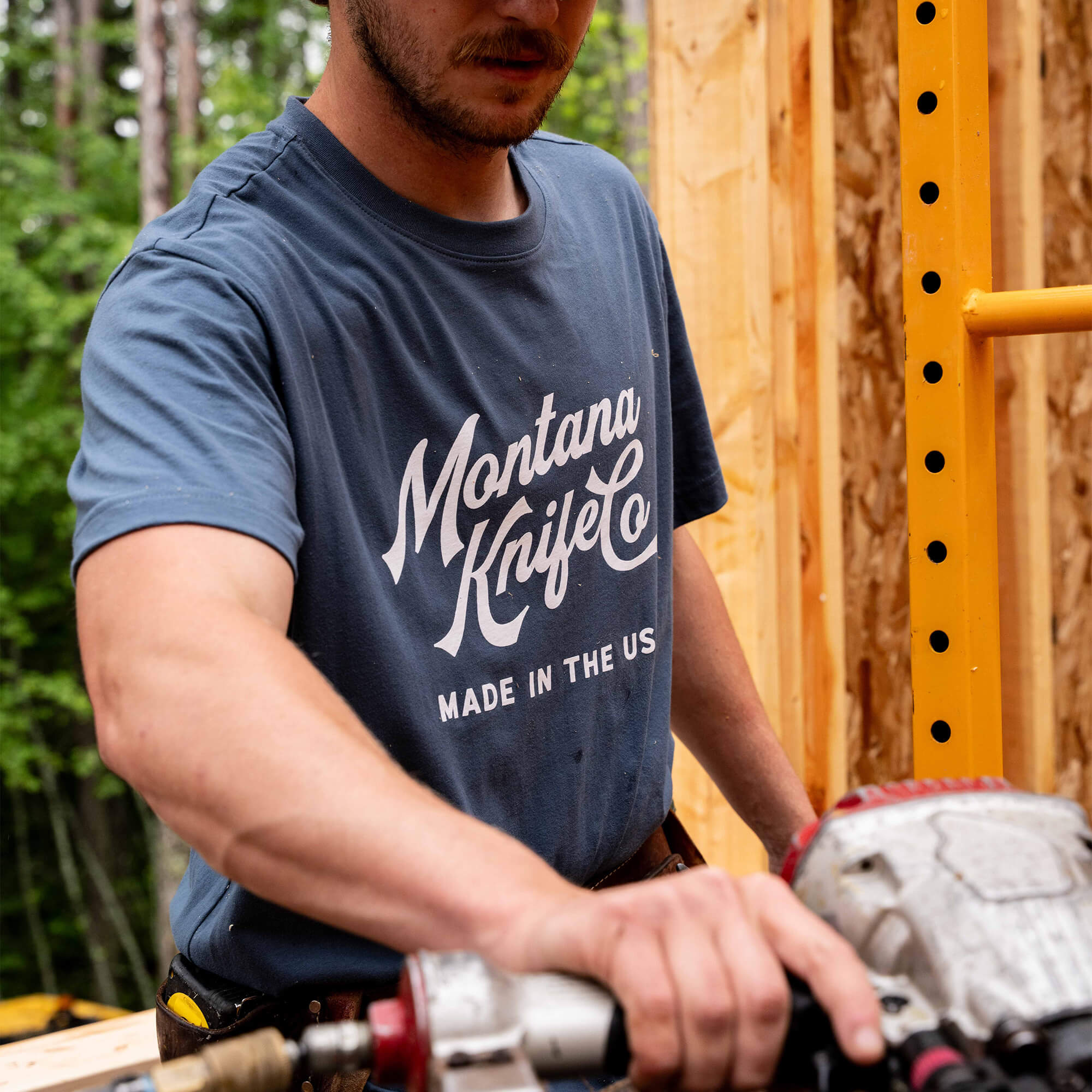 MKC HERITAGE TEE - USA MADE - GLACIER