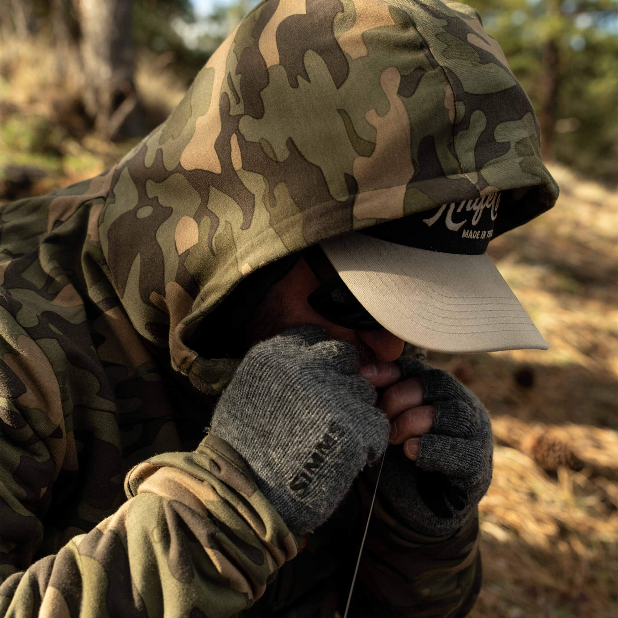 HIGHLINE HALF-ZIP HOODIE - VINTAGE WOODLAND CAMO