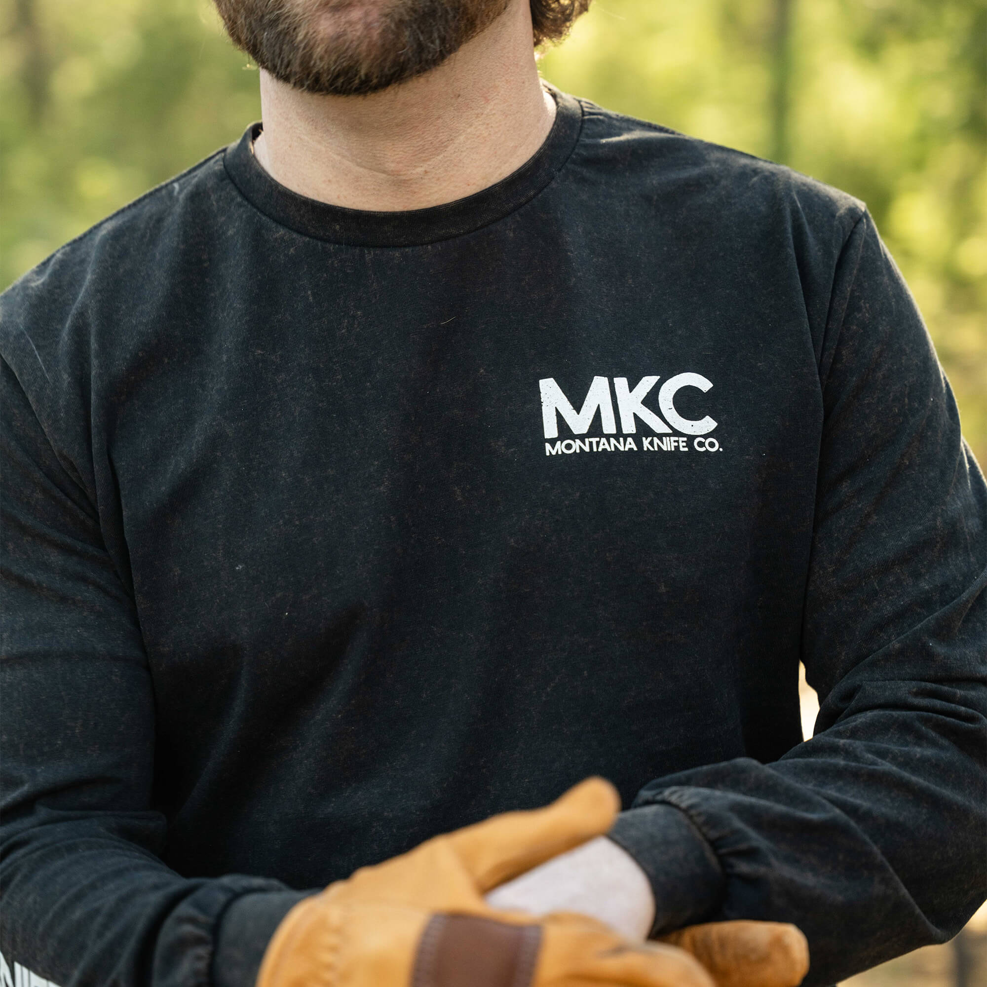 MKC STONEWASH LONG SLEEVE - BLACK