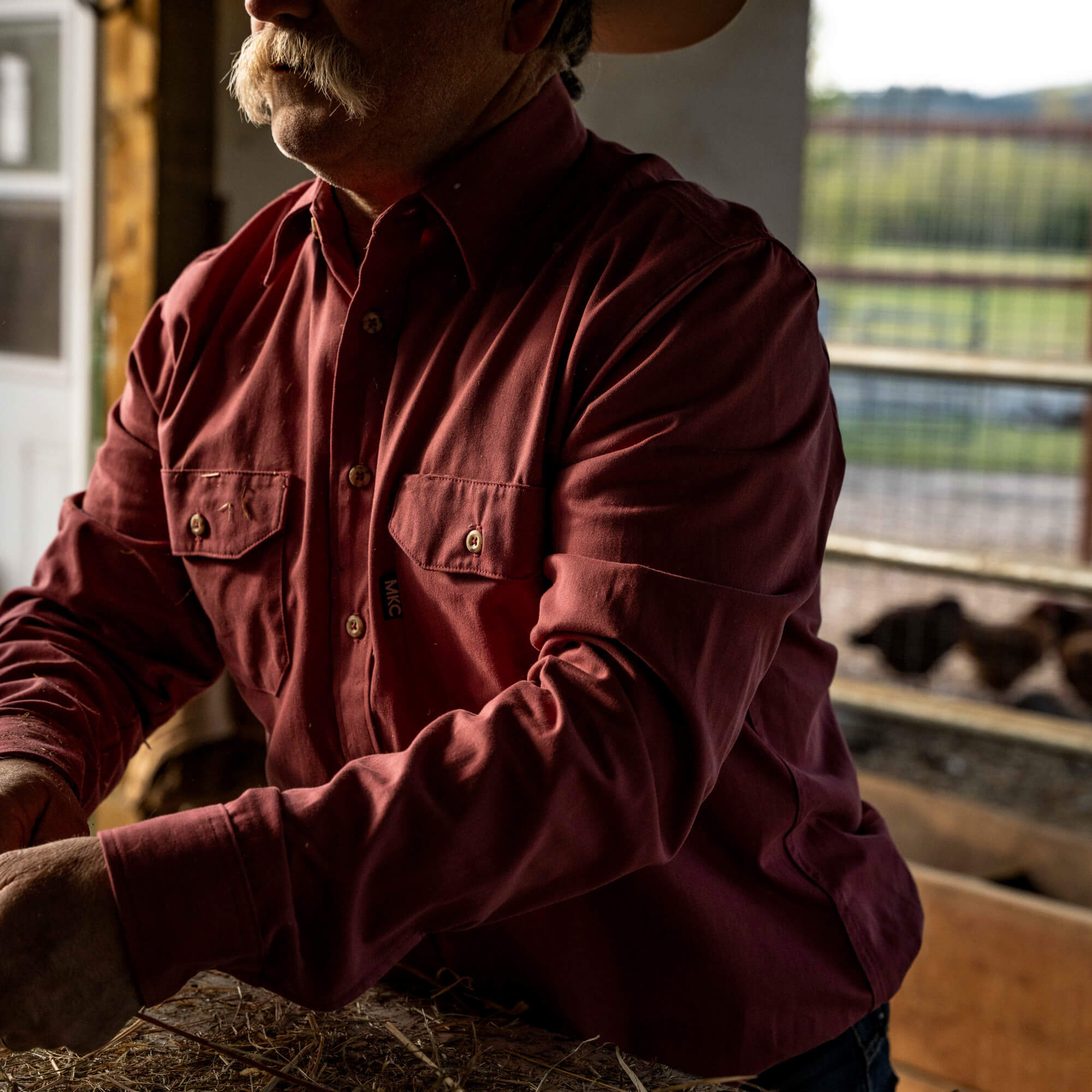 MKC SHOP SHIRT - USA MADE - REDWOOD