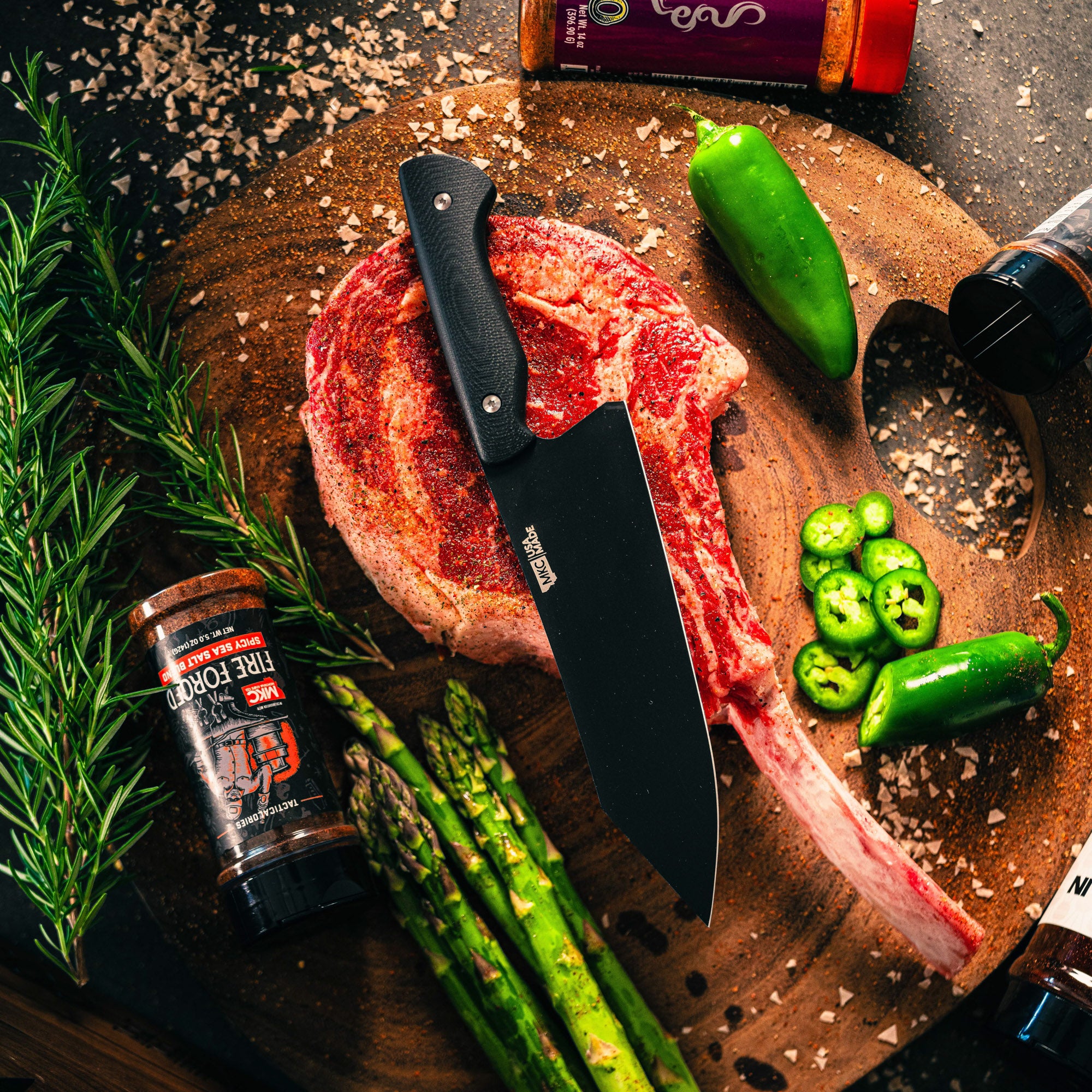 SMITH RIVER SANTOKU - BLACK
