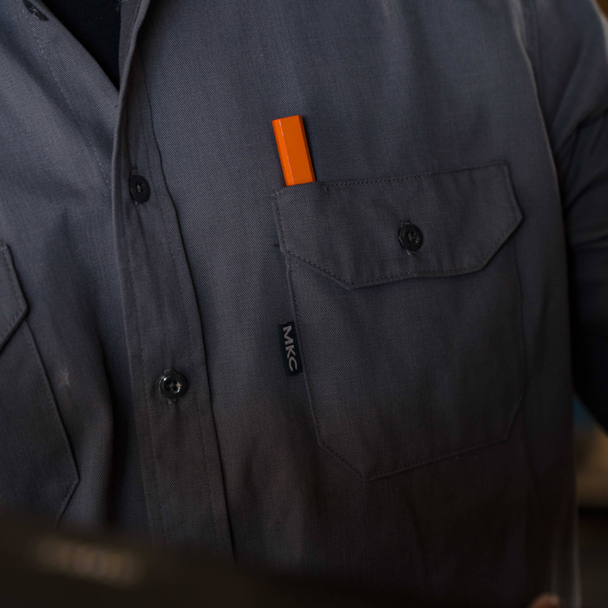 MKC SHOP SHIRT - USA MADE - GRAPHITE