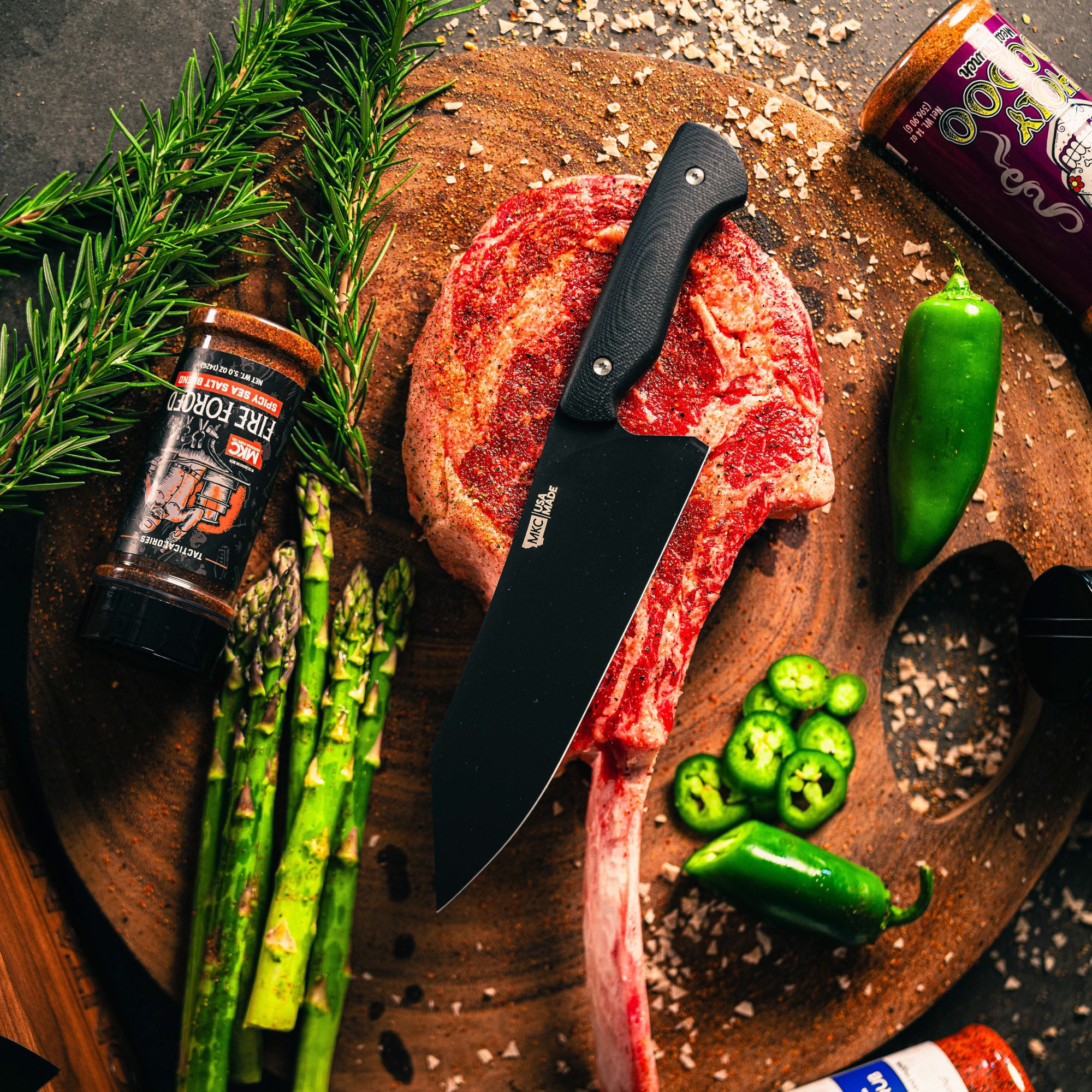 SMITH RIVER SANTOKU - BLACK
