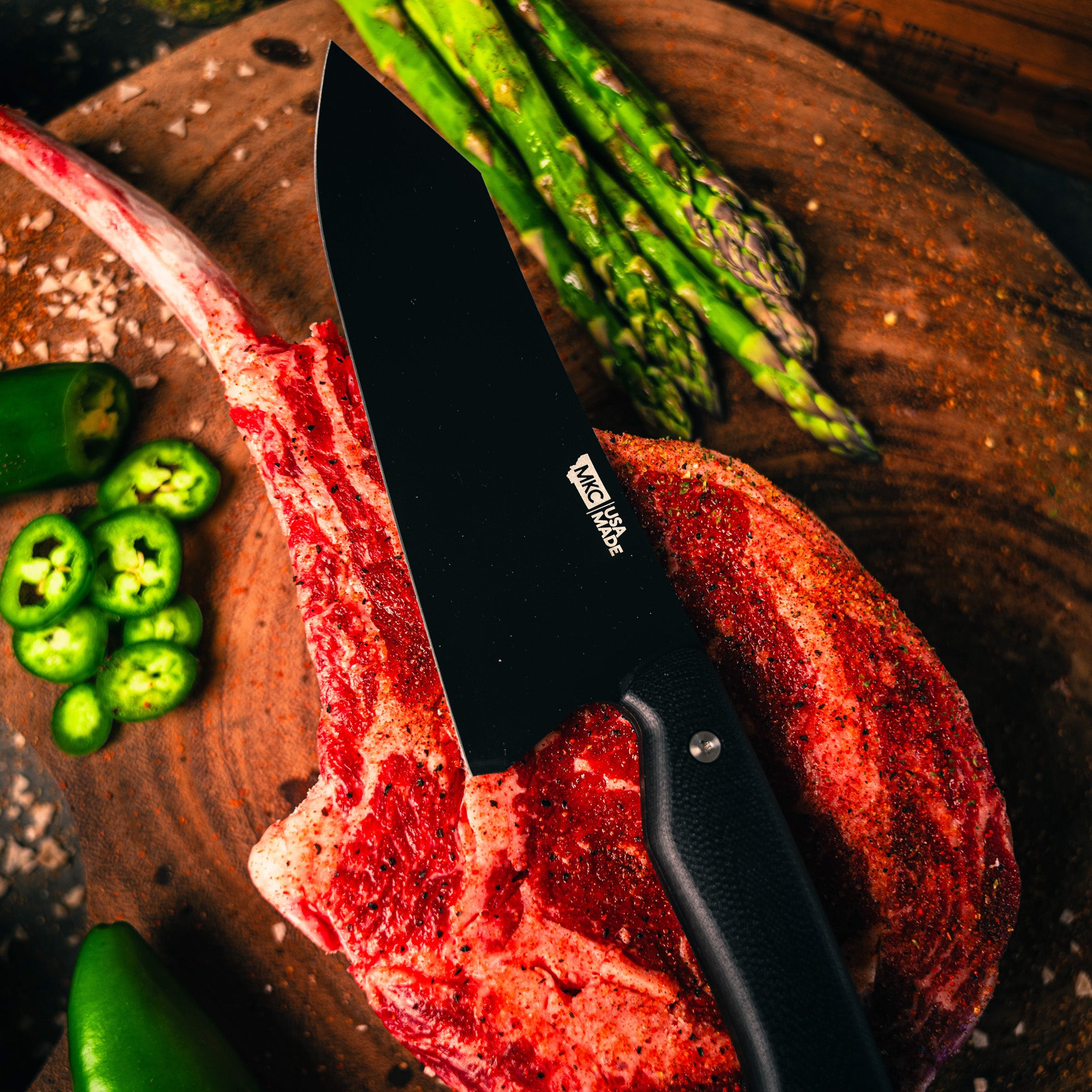 SMITH RIVER SANTOKU - BLACK