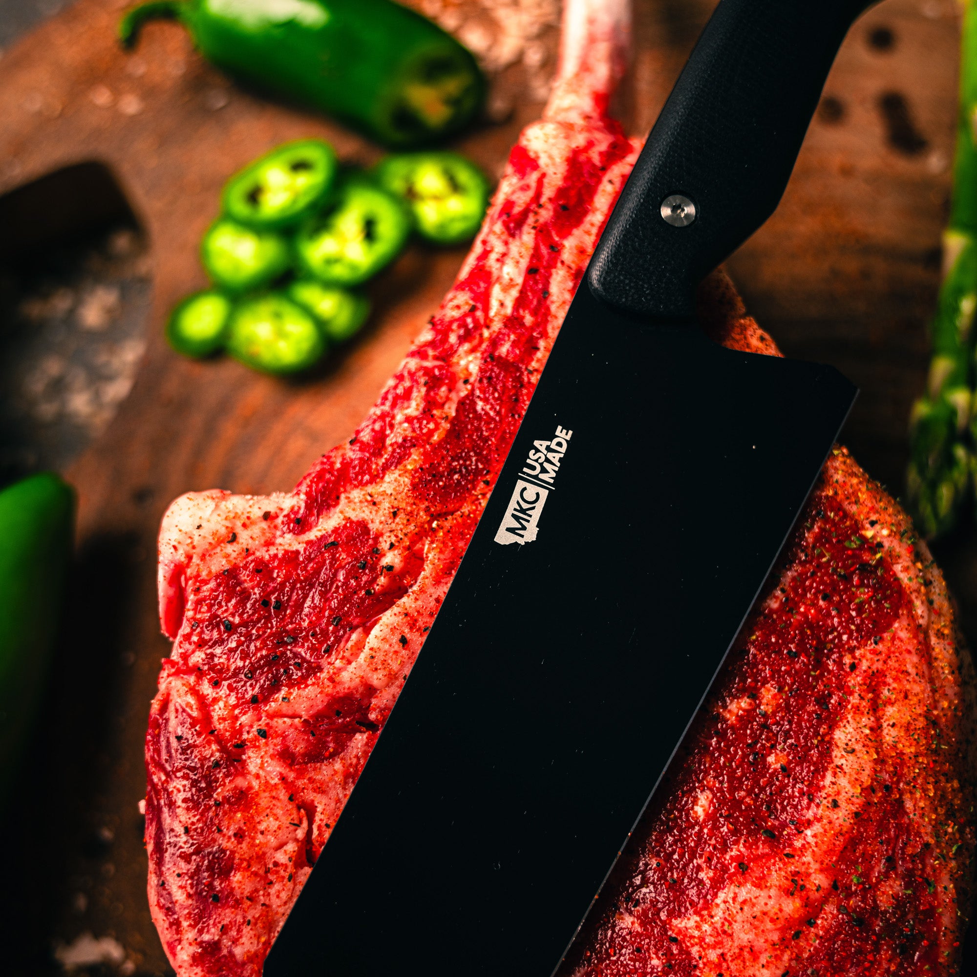 SMITH RIVER SANTOKU - BLACK