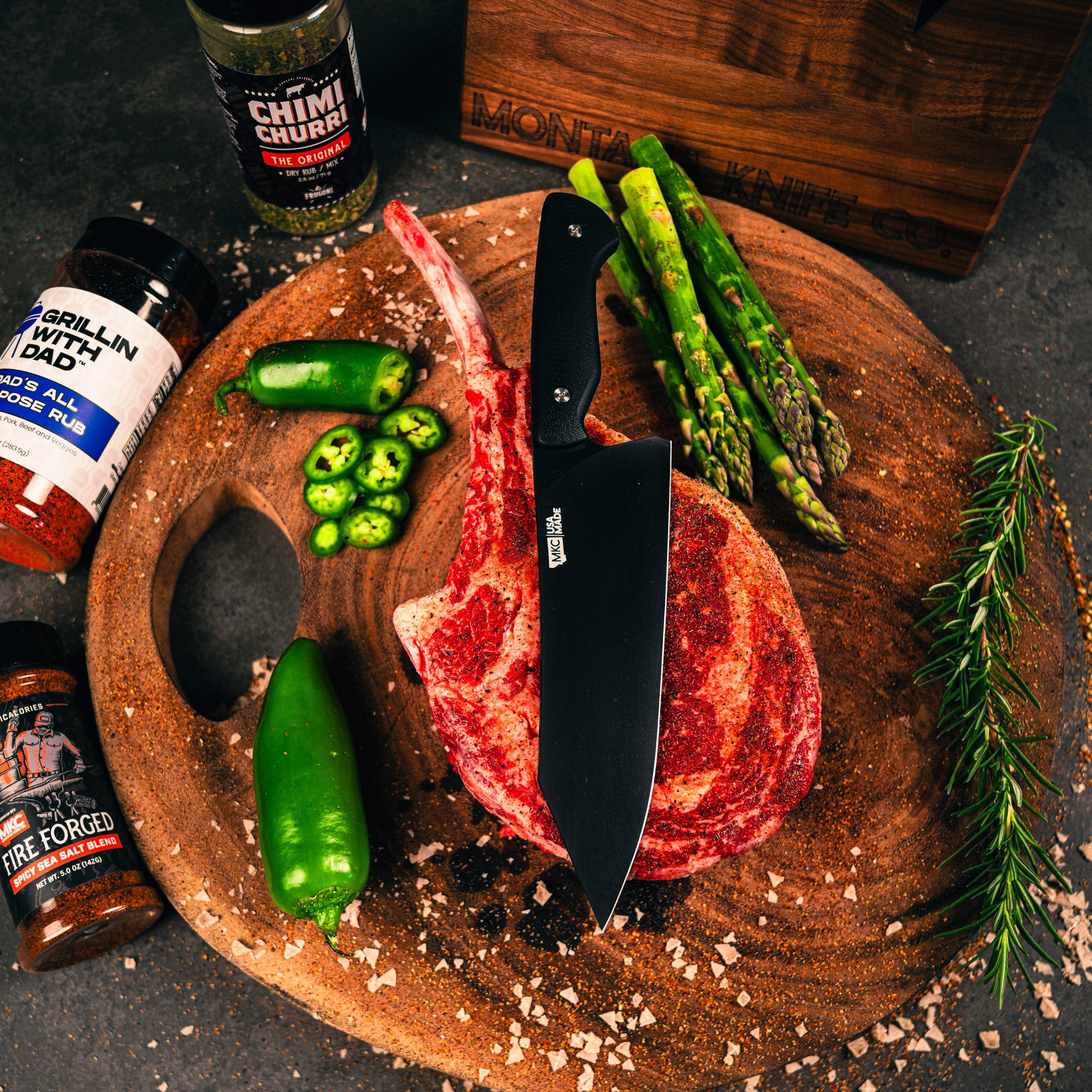 SMITH RIVER SANTOKU - BLACK