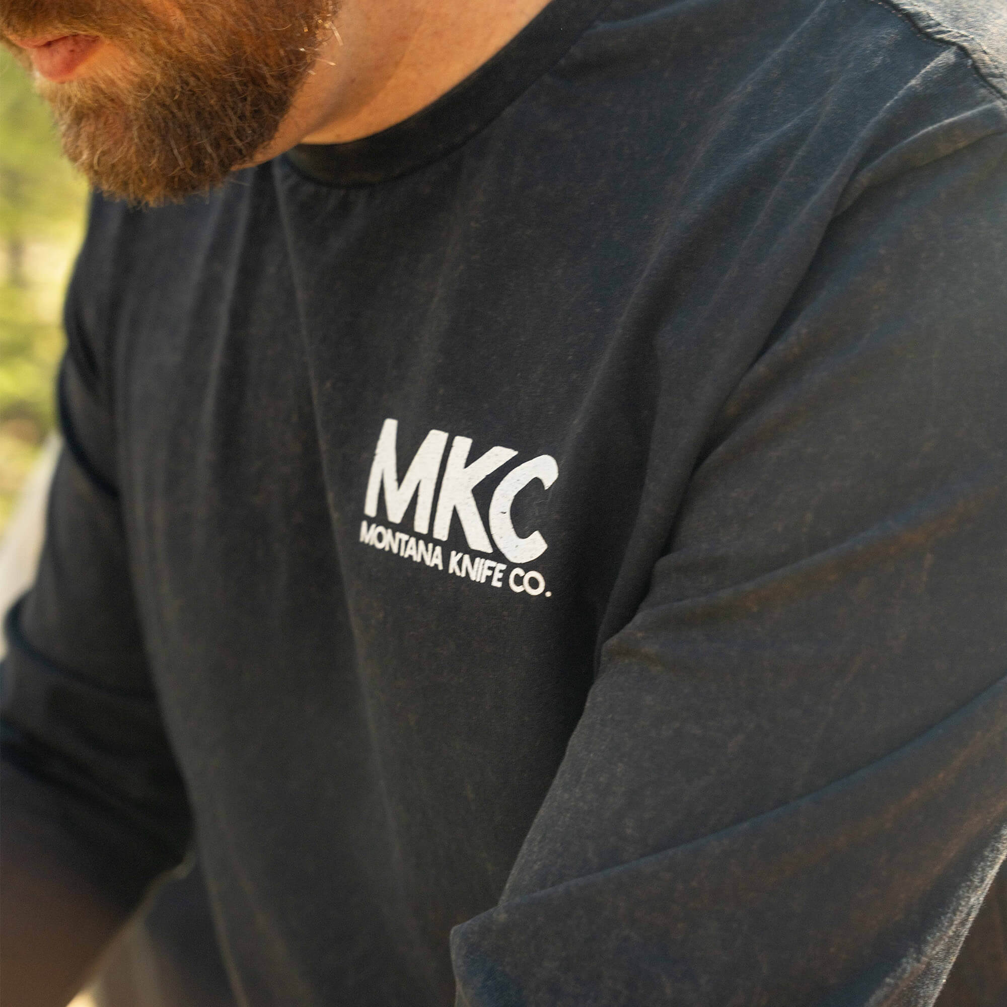 MKC STONEWASH LONG SLEEVE - BLACK