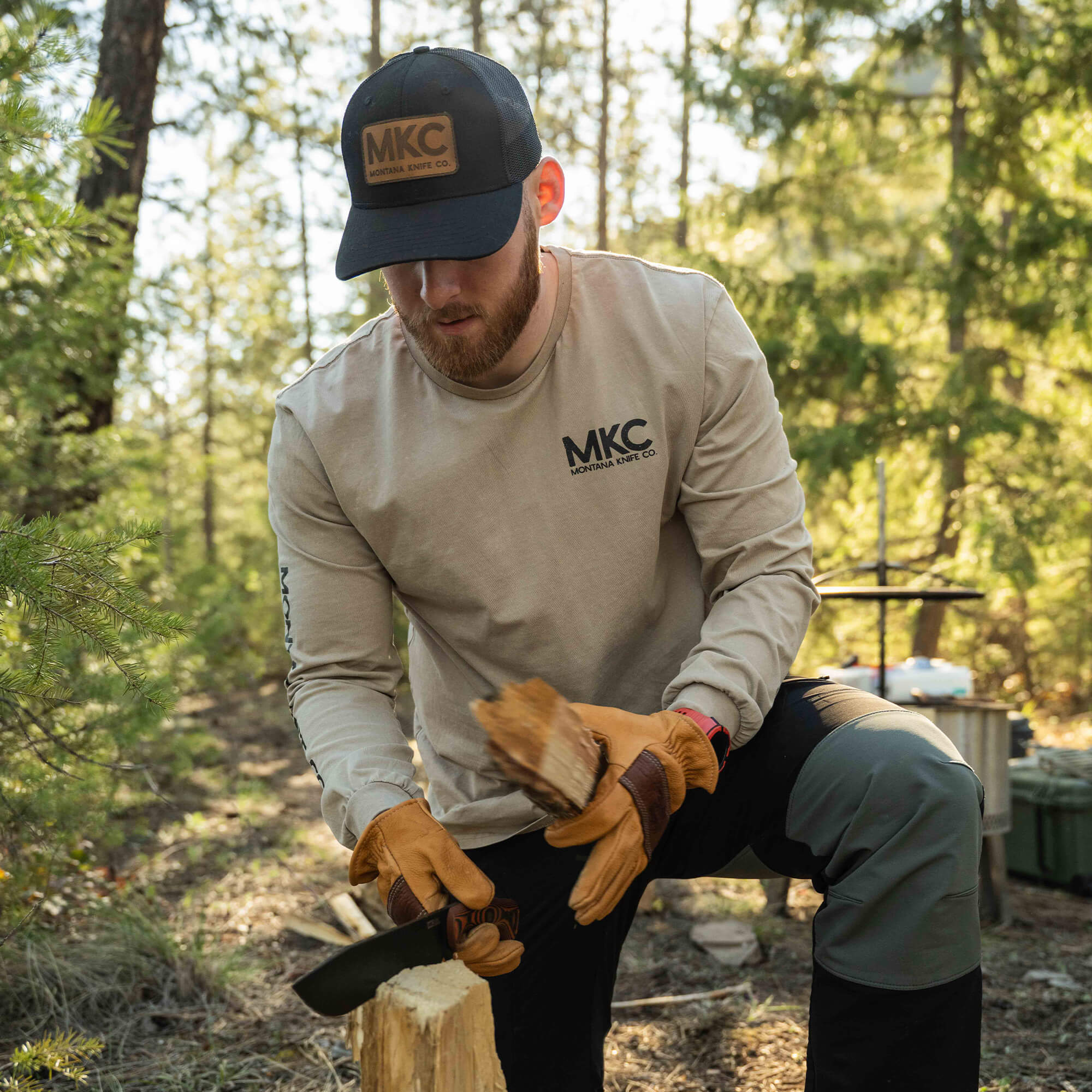 MKC STONEWASH LONG SLEEVE - QUICKSAND