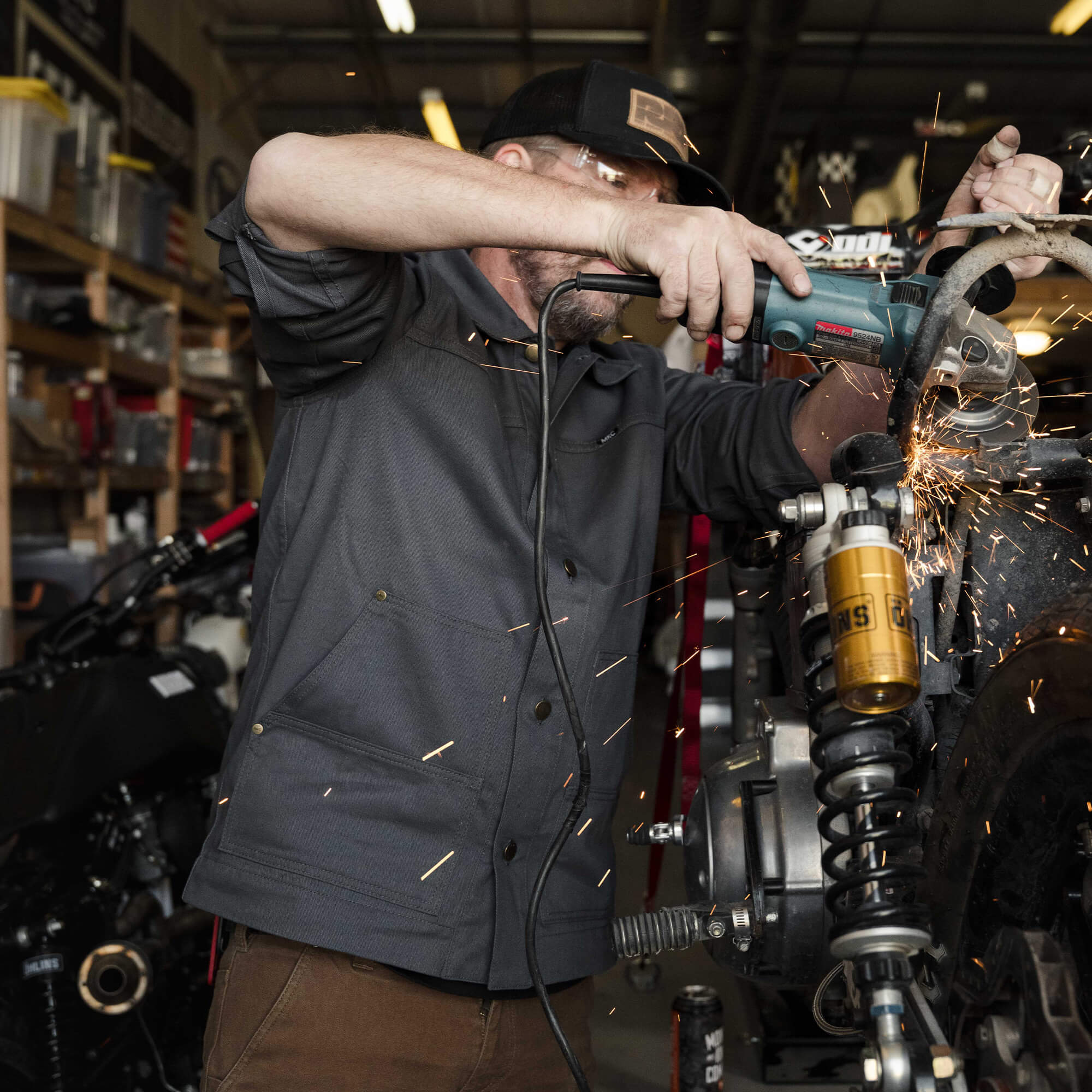 MKC WORK JACKET - CHARCOAL - USA MADE