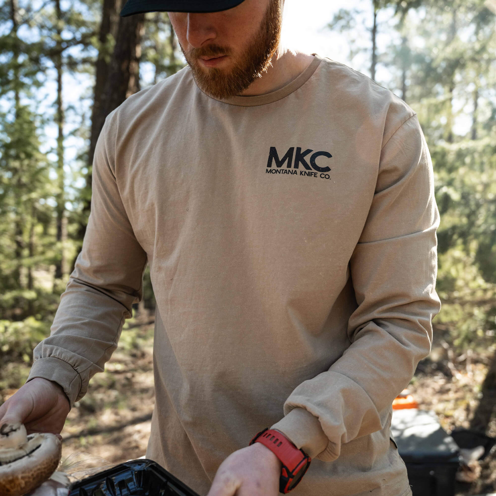 MKC STONEWASH LONG SLEEVE - QUICKSAND