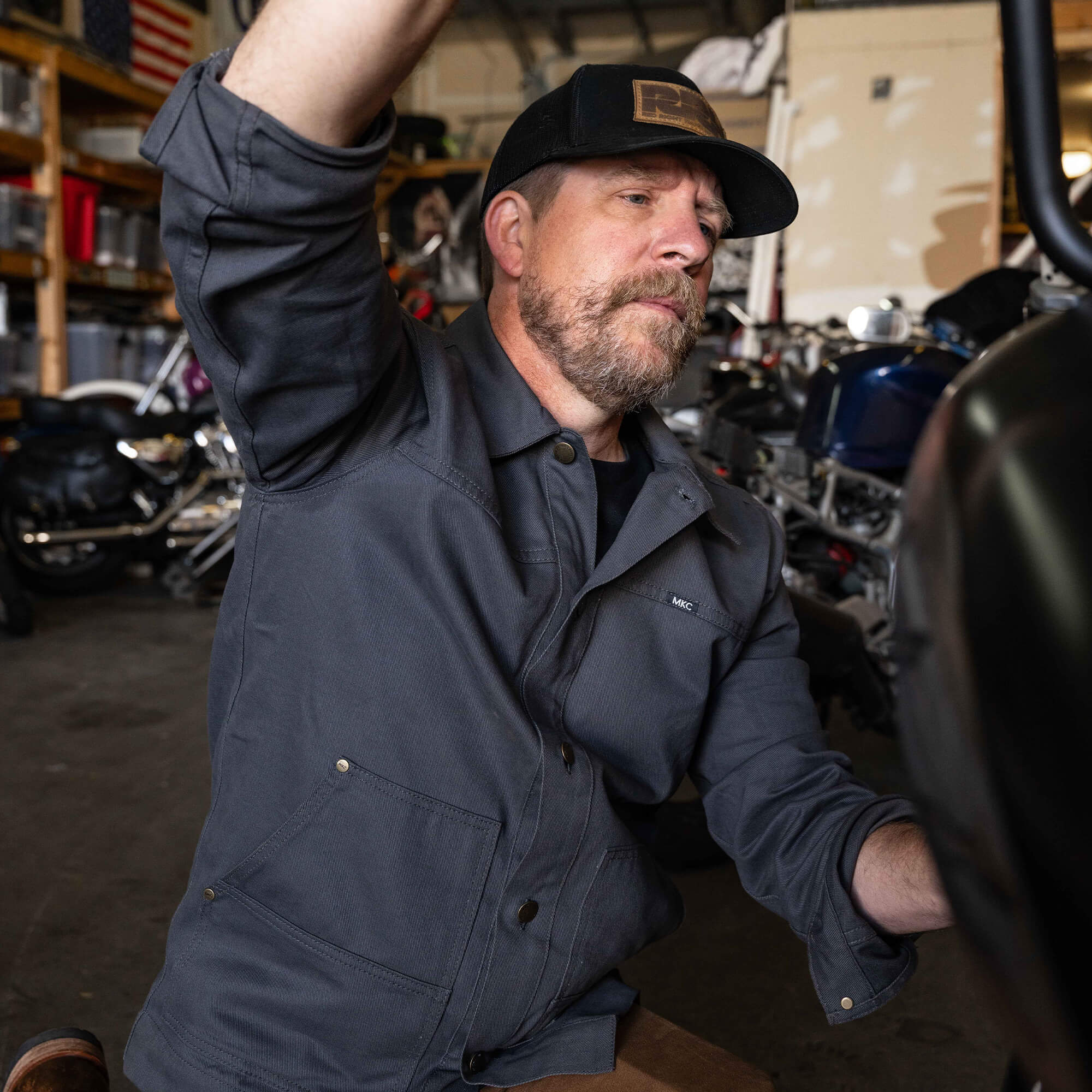 MKC WORK JACKET - CHARCOAL - USA MADE