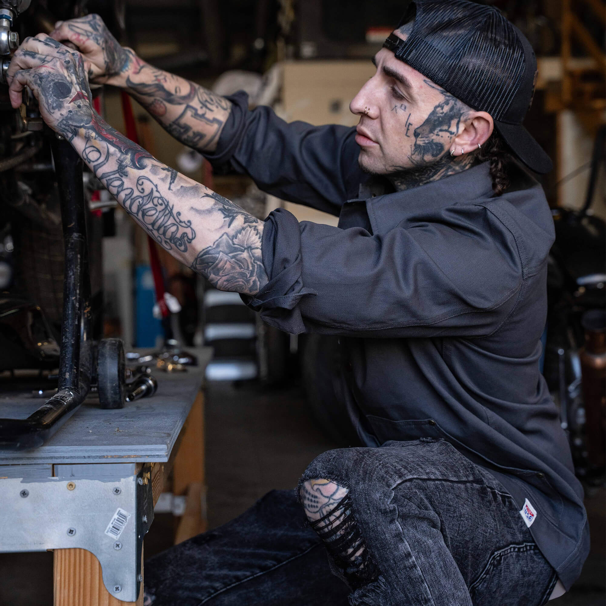 MKC WORK JACKET - CHARCOAL - USA MADE
