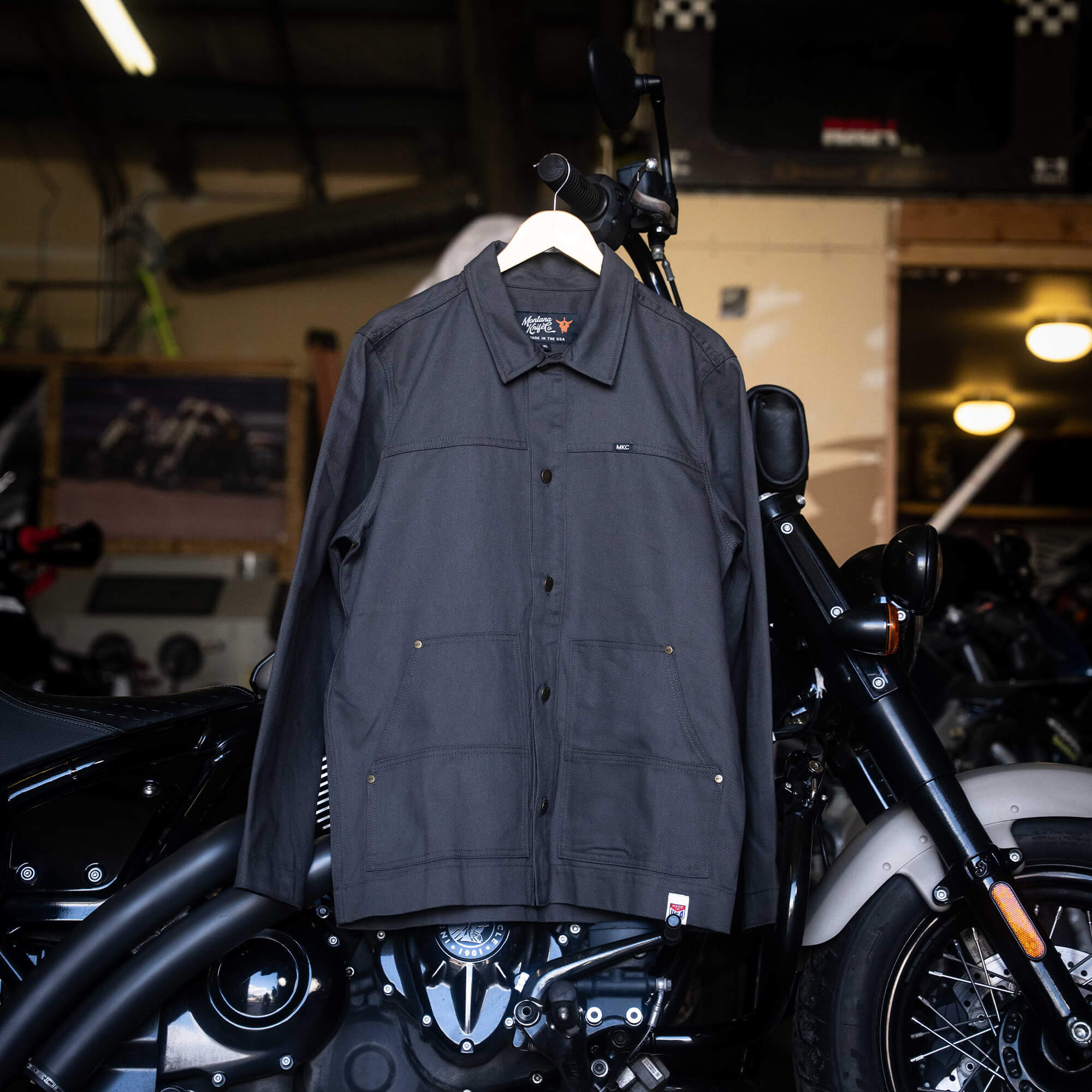 MKC WORK JACKET - CHARCOAL - USA MADE