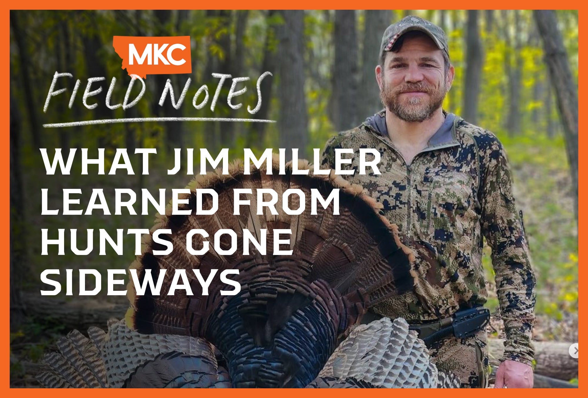 Jim Miller standing in a field with the overlay “What Jim Miller Learned From Hunts Gone Sideways.”