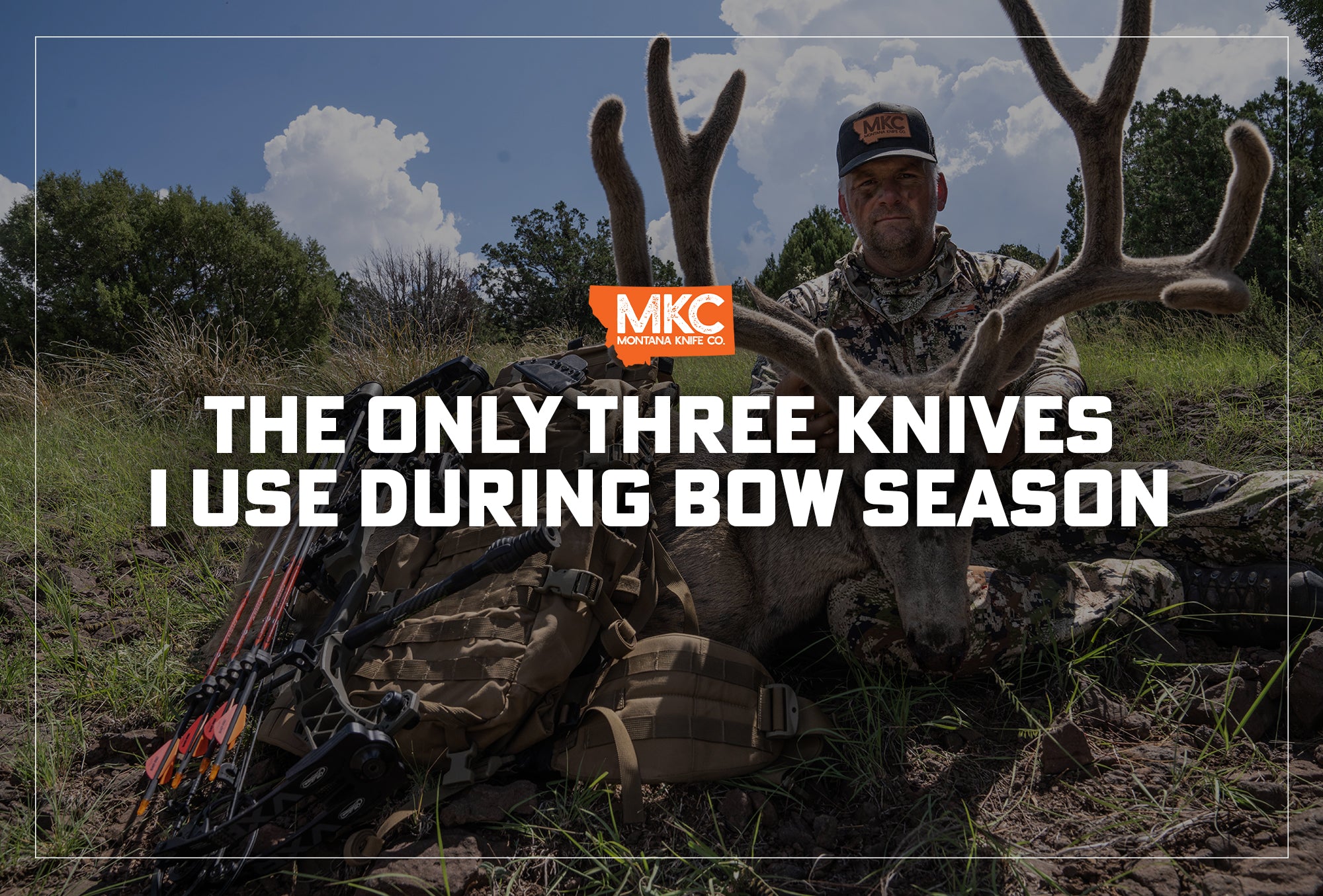 Josh Smith, master bladesmith at Montana Knife Company, holds his best deer boning knife after a hunt. 