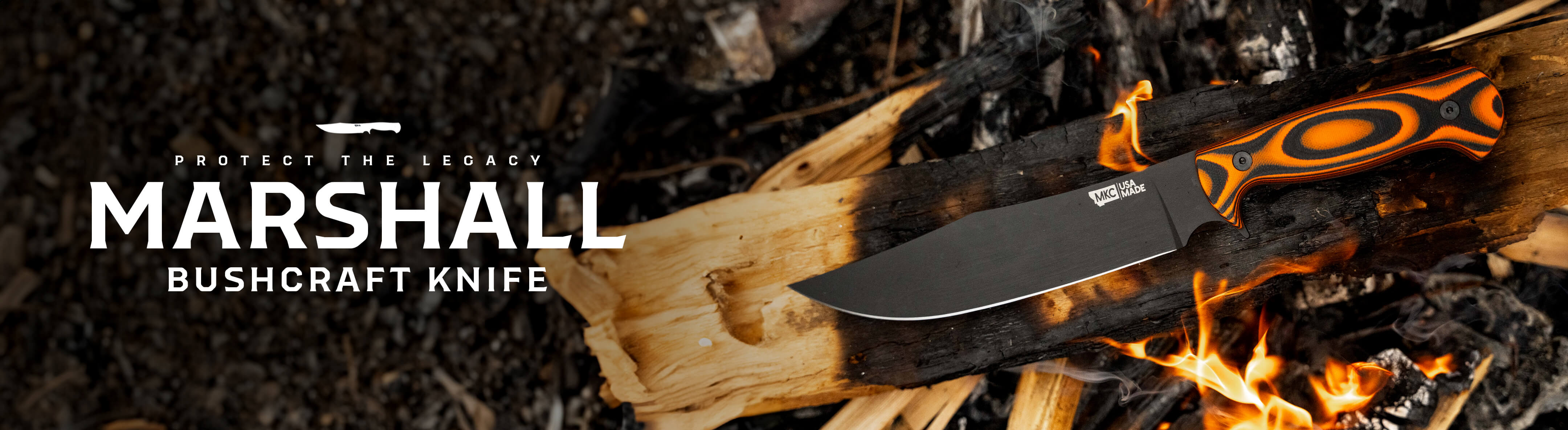 Knife on blacksmith table