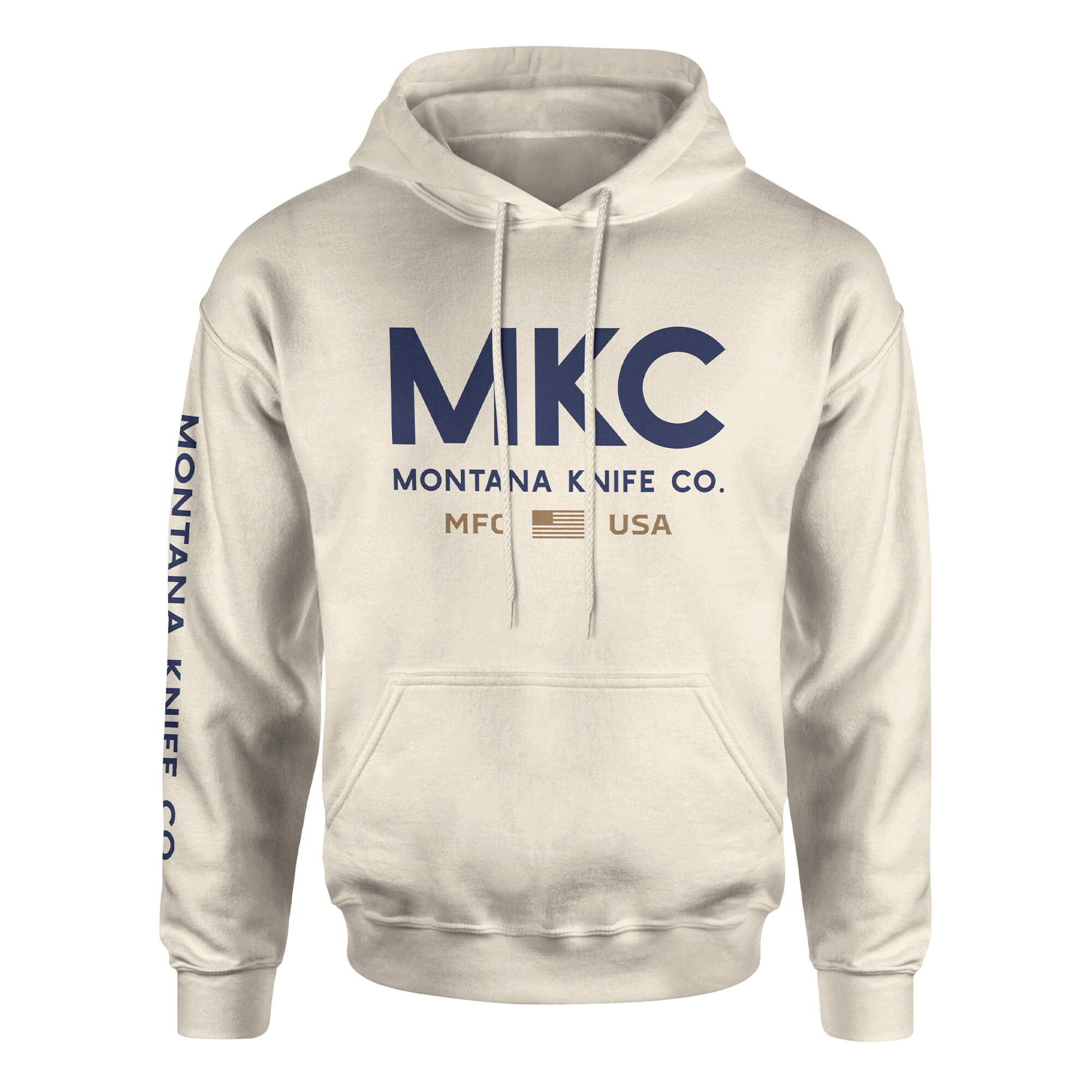 MKC LARGE LOGO HOODIE - BONE