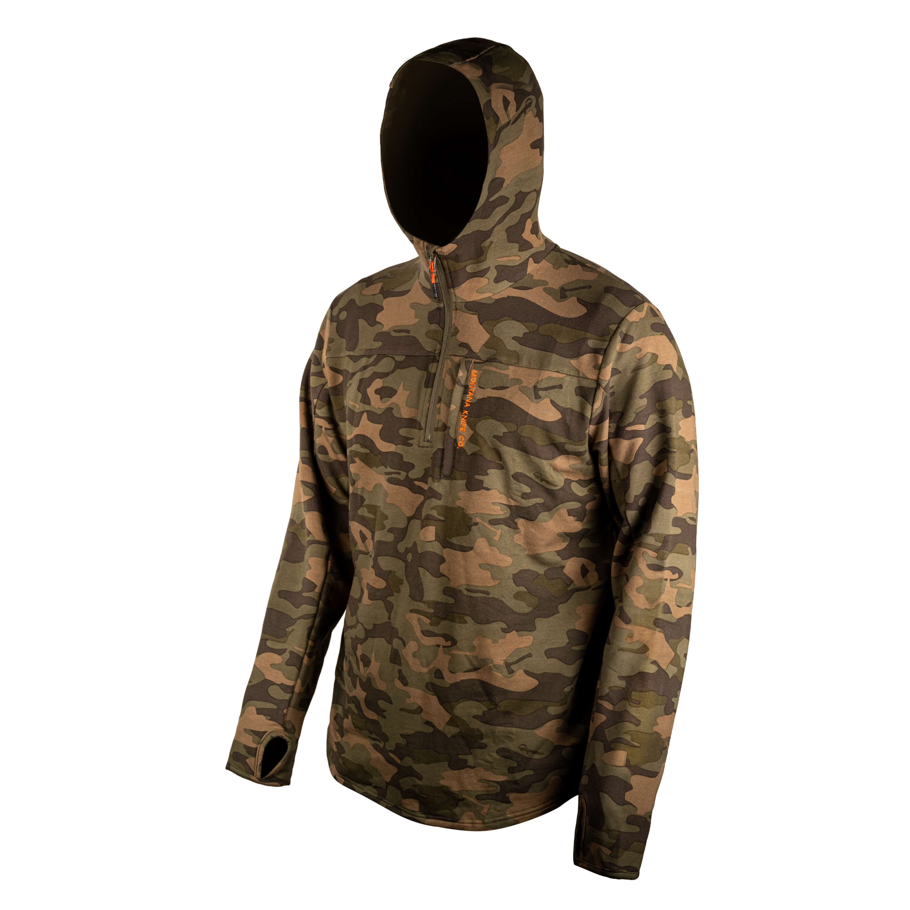 HIGHLINE HALF-ZIP HOODIE - VINTAGE WOODLAND CAMO