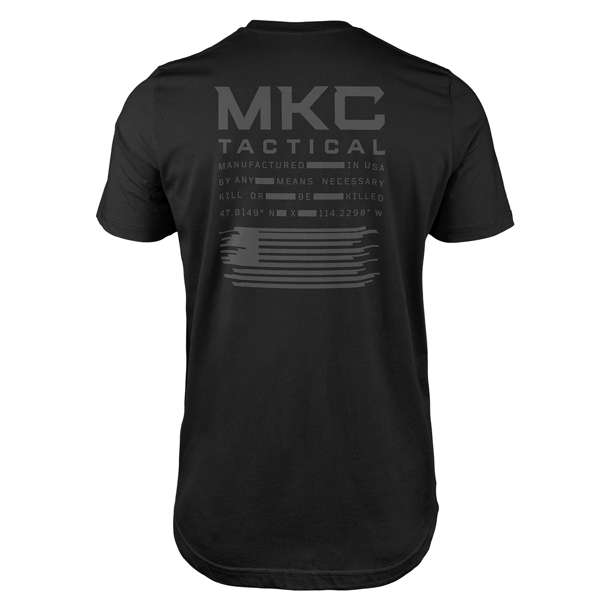 MKC TACTICAL STACKED TEE - BLACK