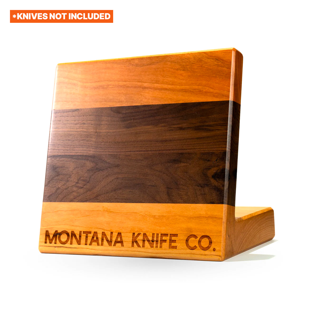 MKC CULINARY KNIFE STAND - DARK WOOD FINISH