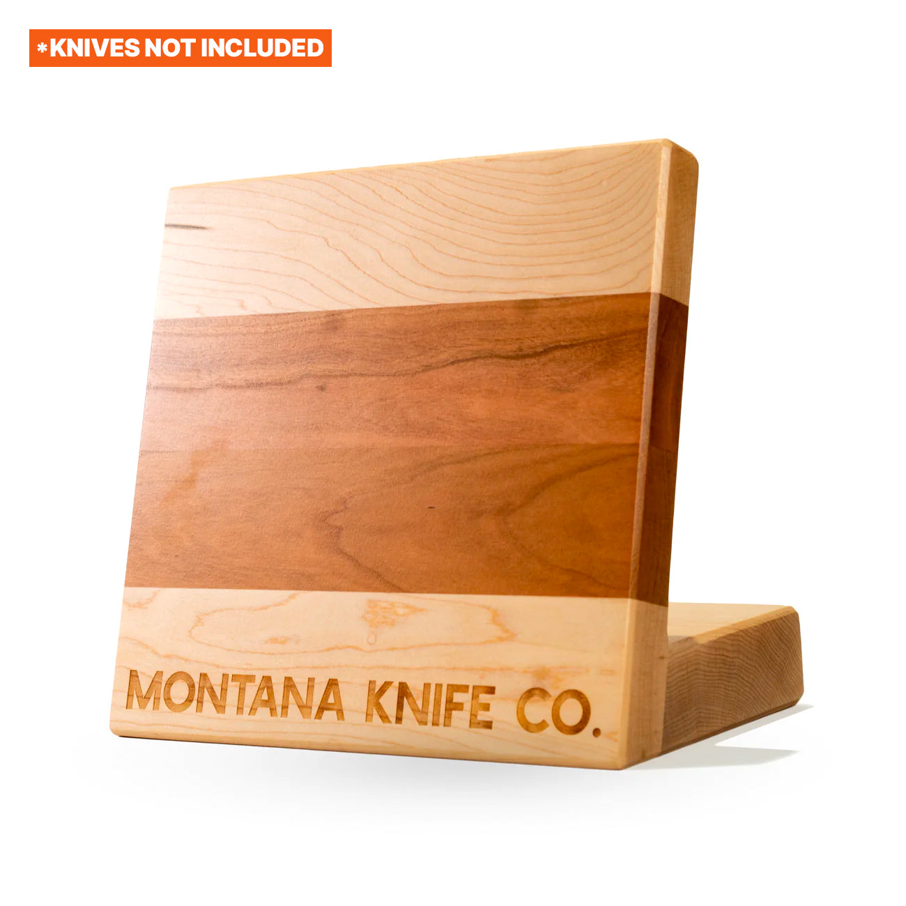 MKC CULINARY KNIFE STAND - LIGHT WOOD FINISH