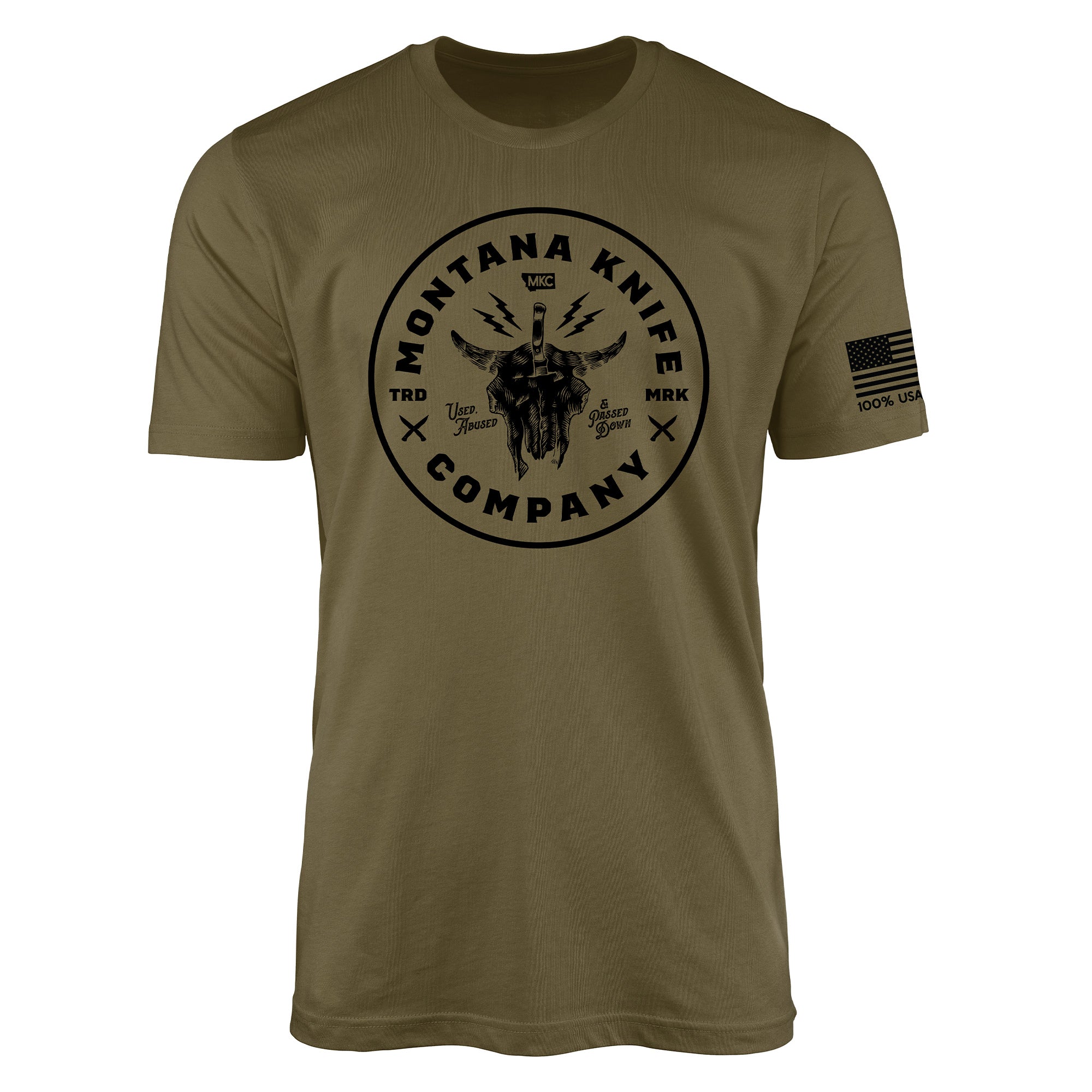 MKC BISON CIRCLE TEE - MILITARY GREEN