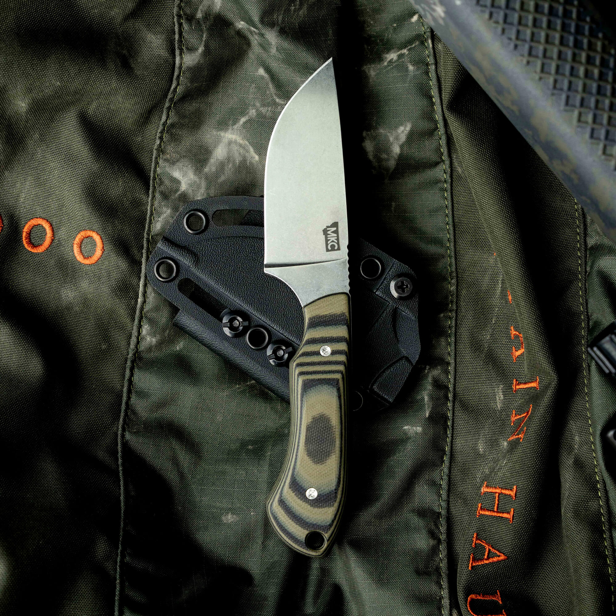Montana Knife Company's Live Wild Elk Knife features a durable blade and ergonomic handle, ideal for outdoor enthusiasts.