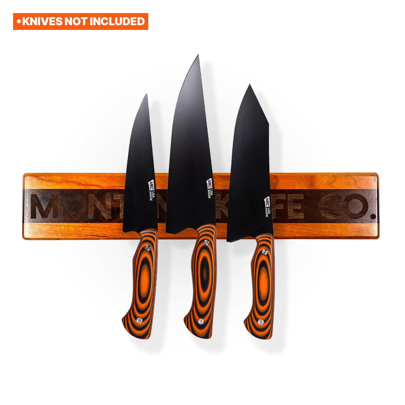 MKC CULINARY KNIFE HANG - DARK WOOD FINISH