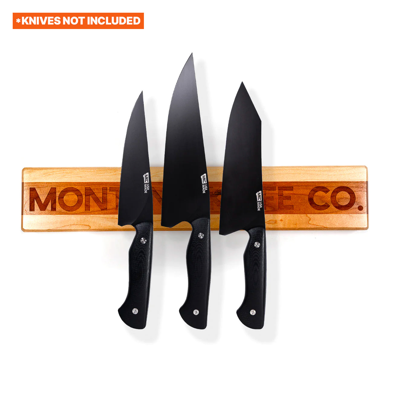 MKC CULINARY KNIFE HANG - LIGHT WOOD FINISH