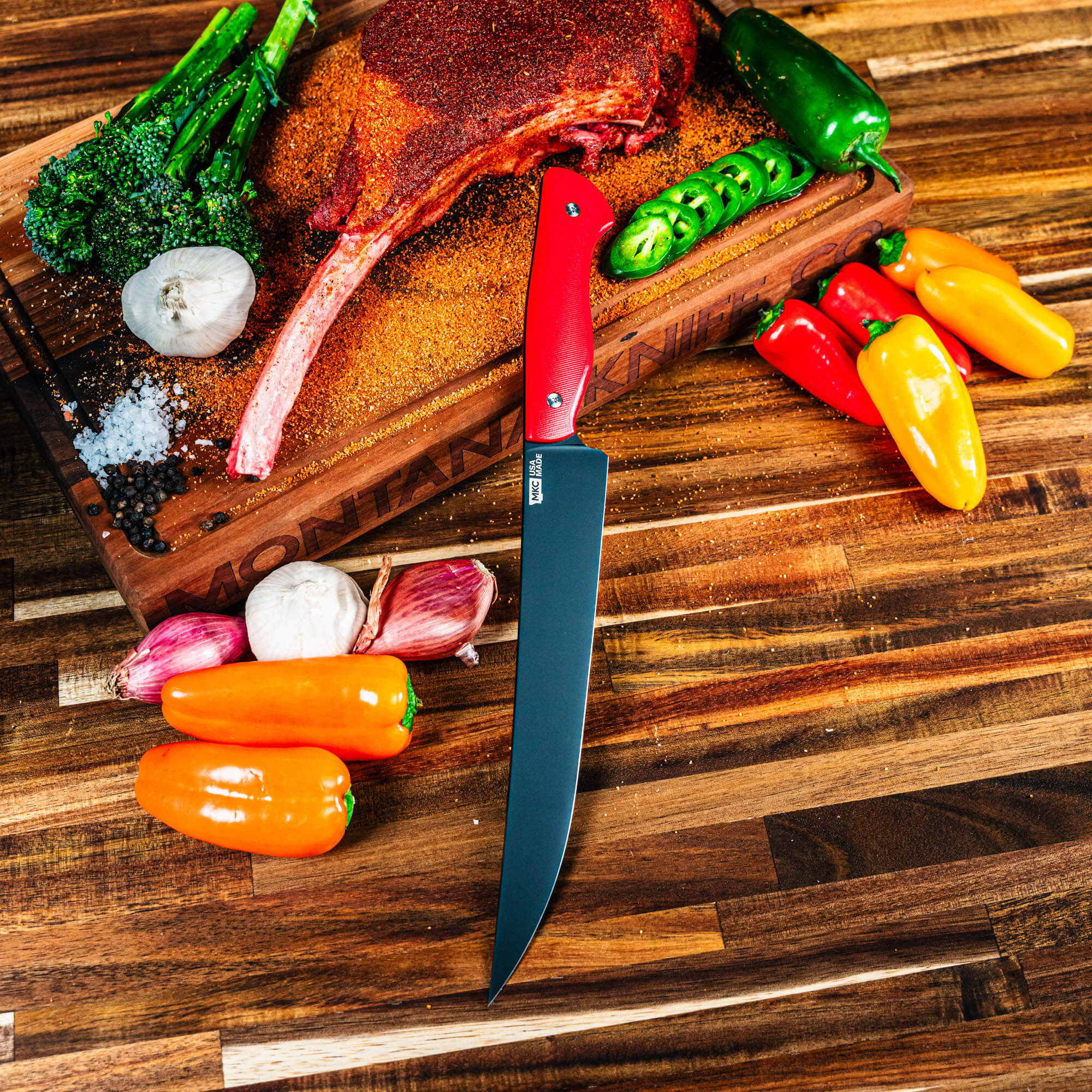 MKC CARVING KNIFE - RED