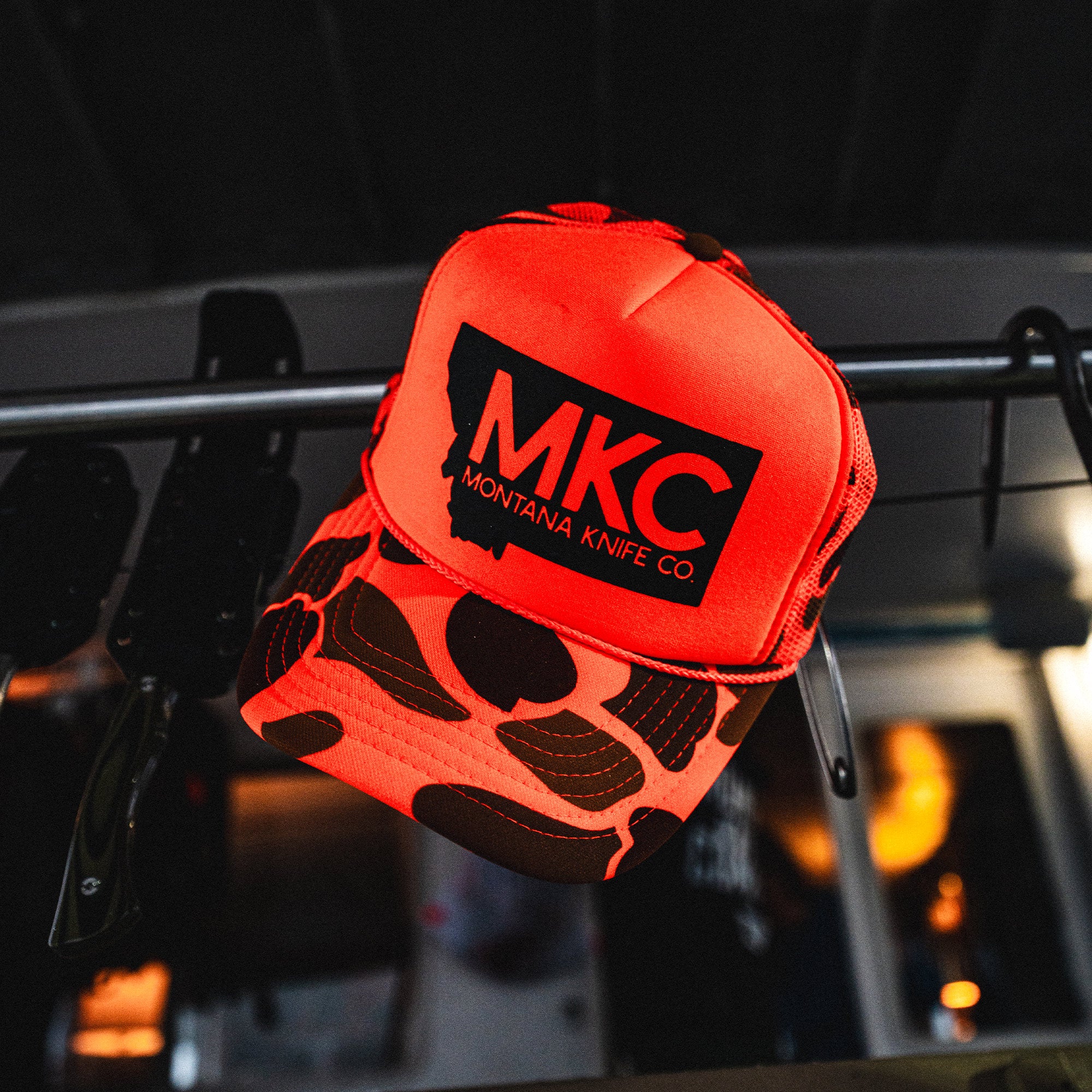 MKC BIG STATE LOGO - ORANGE FOAM HUNTER HAT