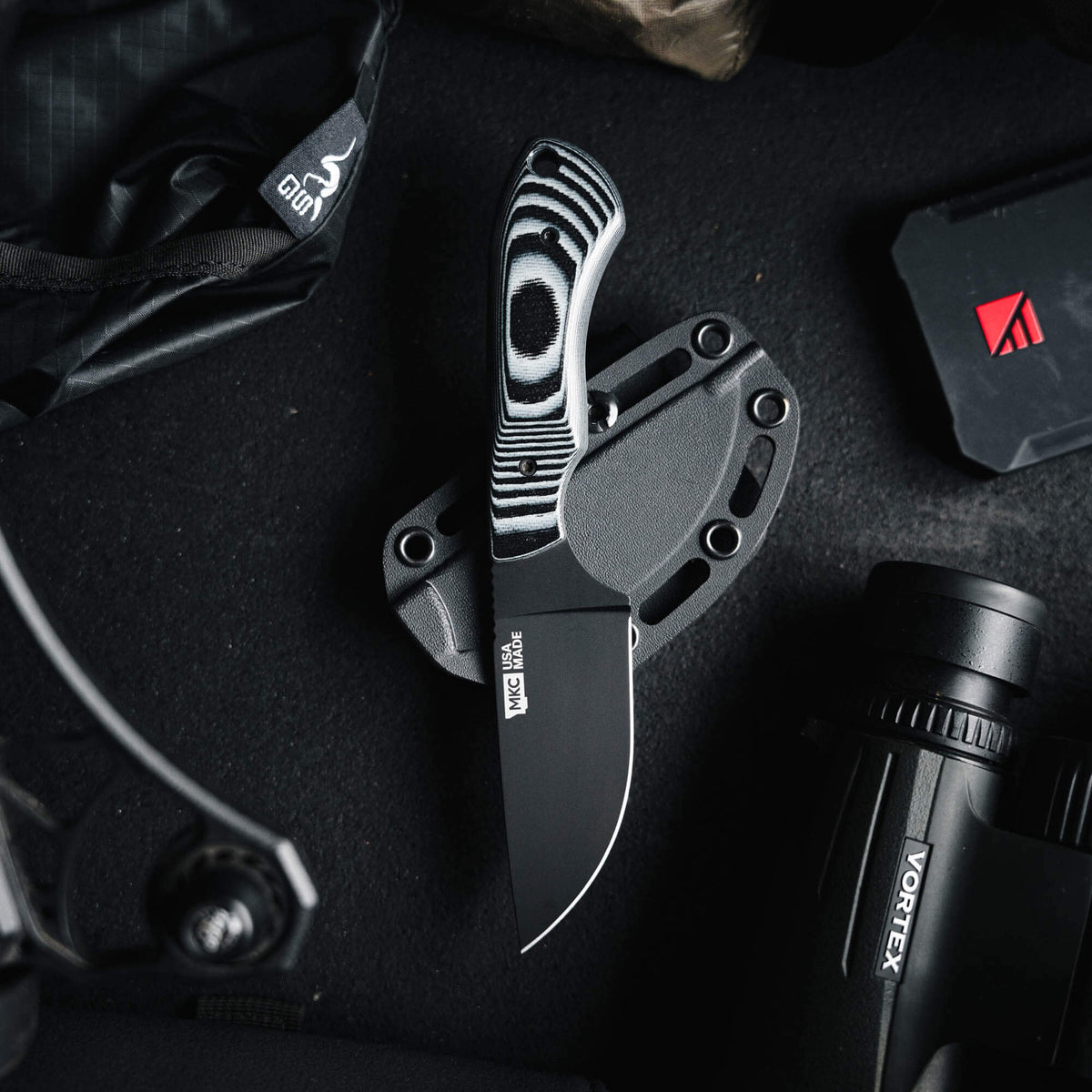 MKC ELK KNIFE - PVD - LIVE WILD EDITION - GREY & BLACK