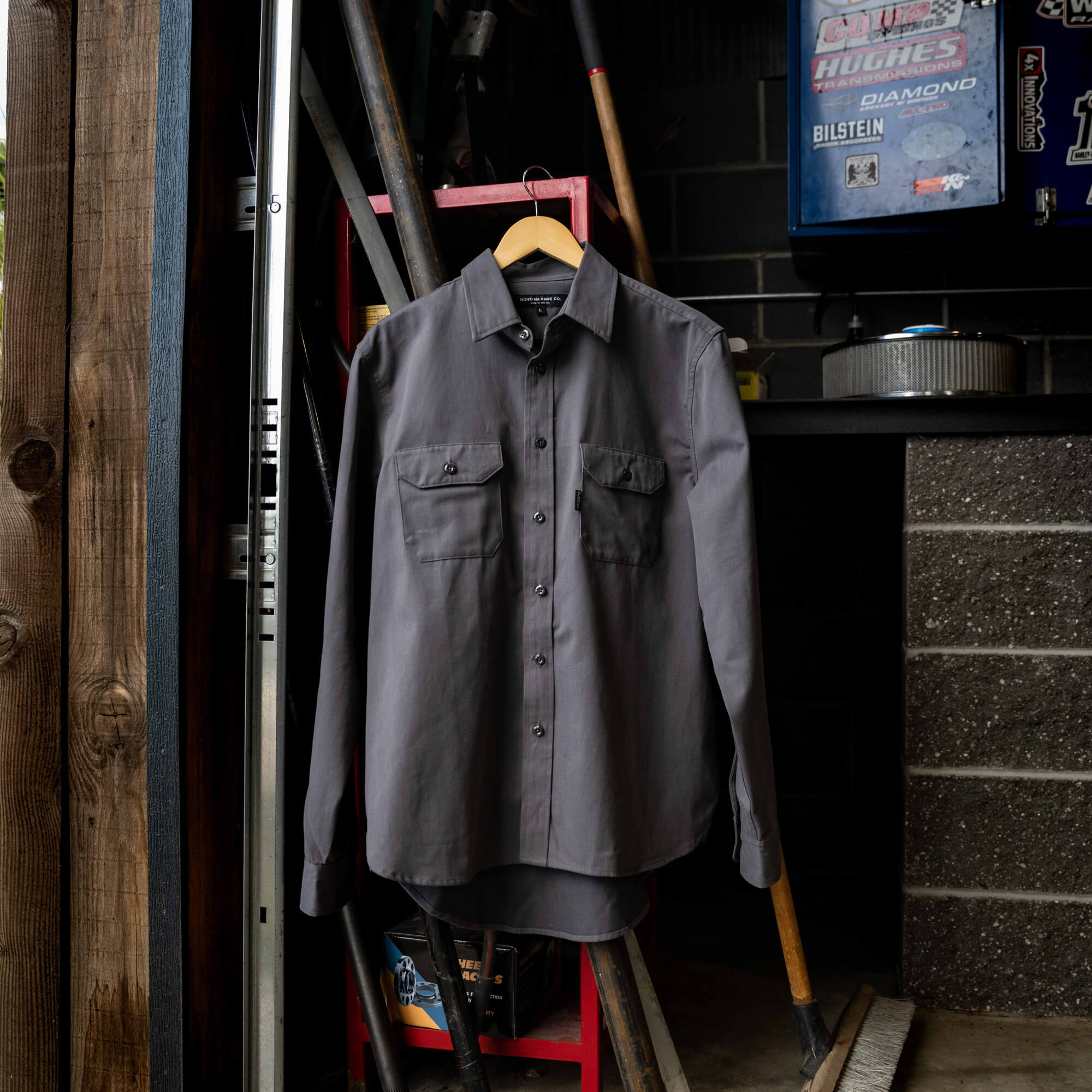 MKC SHOP SHIRT - USA MADE - GRAPHITE