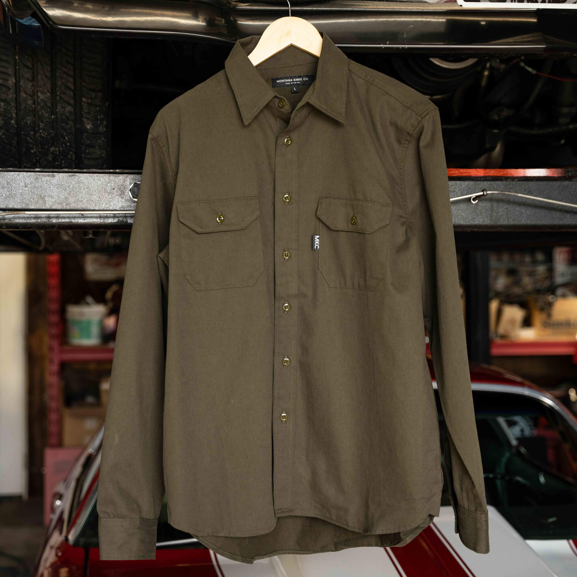 MKC SHOP SHIRT - USA MADE - OLIVE