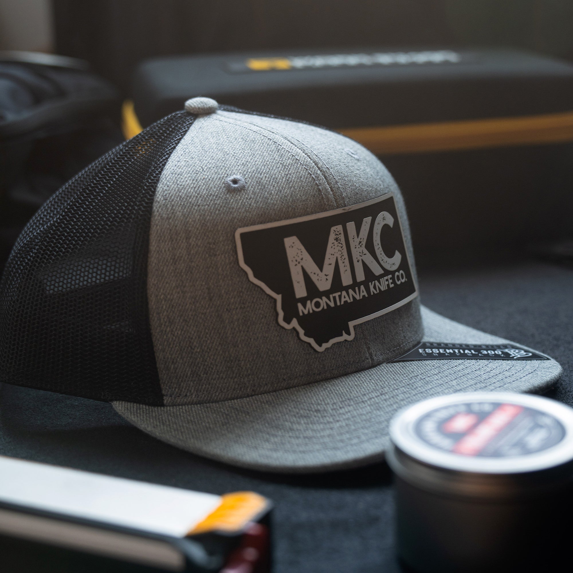 MKC STATE PATCH - GREY TRUCKER SNAPBACK