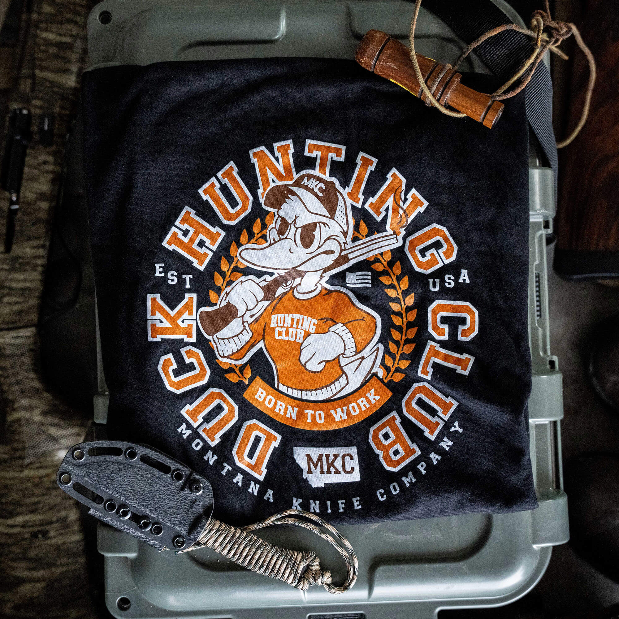 MKC DUCK HUNTING CLUB TEE - BLACK