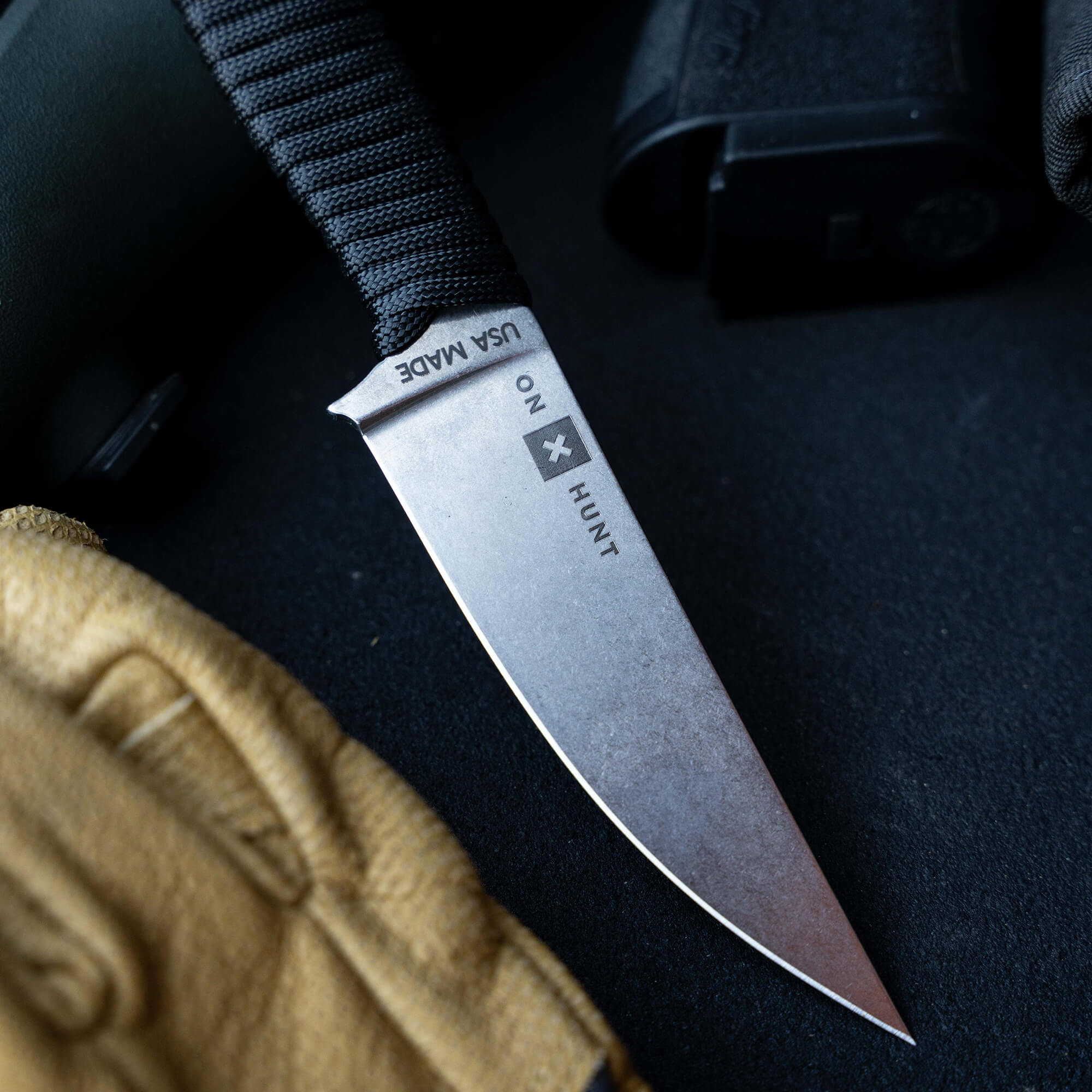 ONX Hunt Magnacut Speedgoat 2.0 knife with a sleek blade and textured handle, designed for outdoor and hunting use.