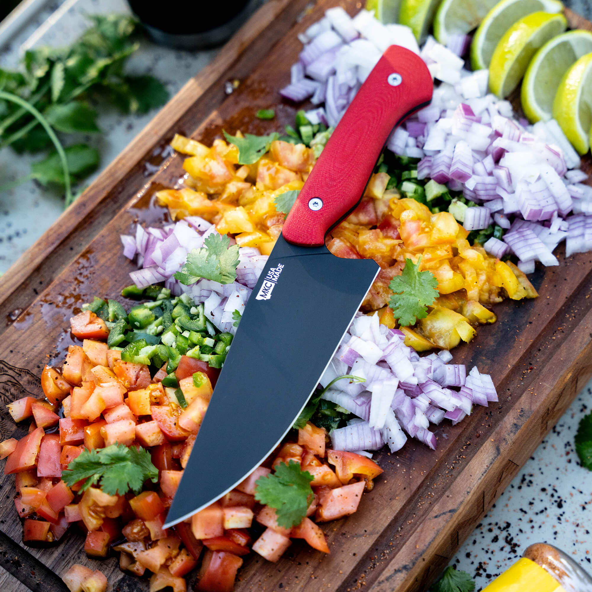 MEAT CHURCH CHEF KNIFE - RED