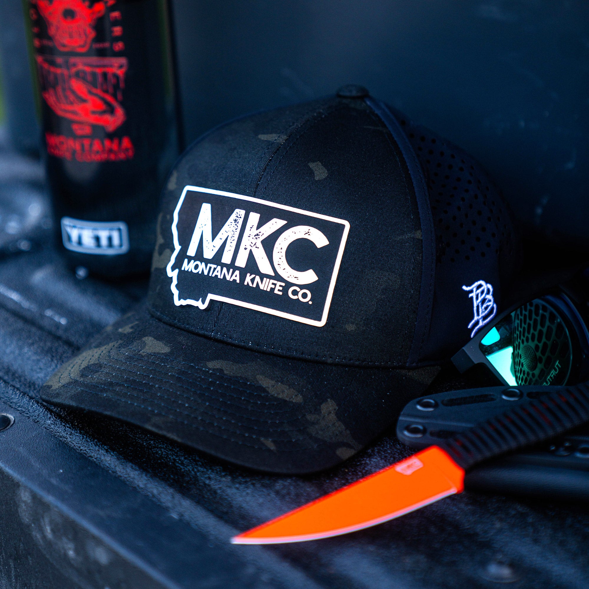 MKC BIG STATE PATCH - PERFORMANCE HAT - DARK CAMO