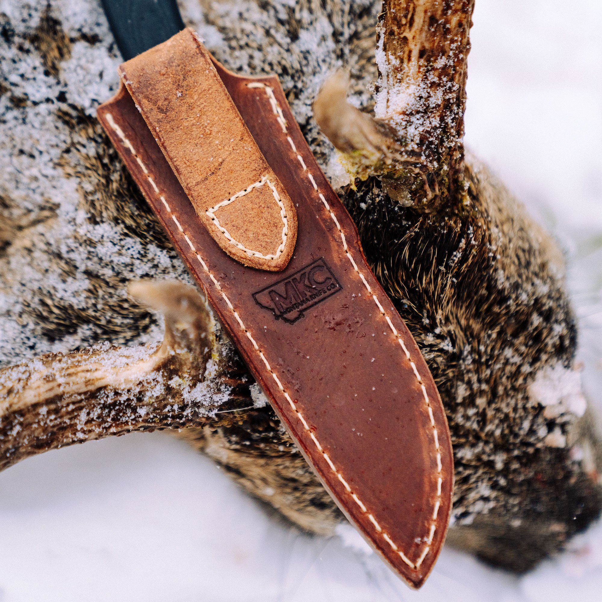 MKC WHITETAIL - VERTICAL LEATHER SHEATH