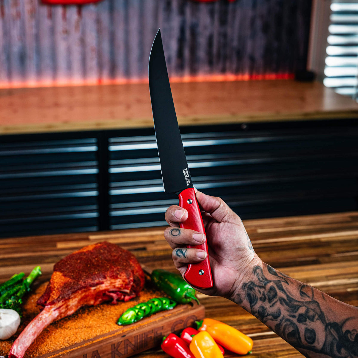 MKC CARVING KNIFE - RED