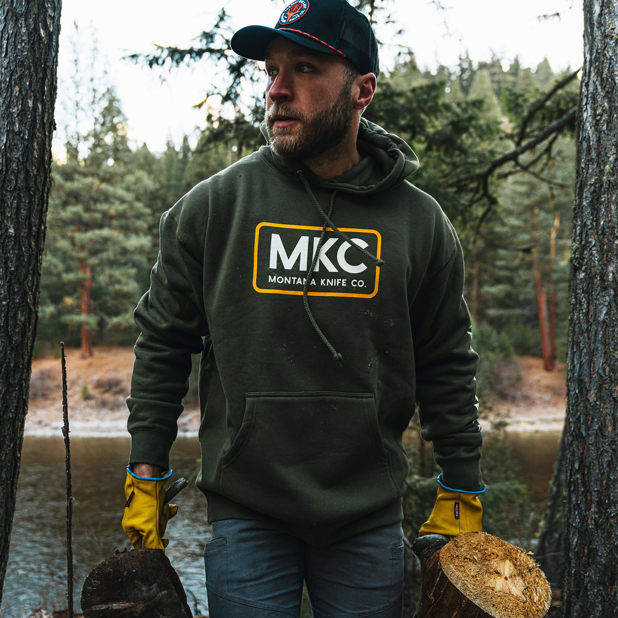 MKC LOGO HOODIE - GREEN