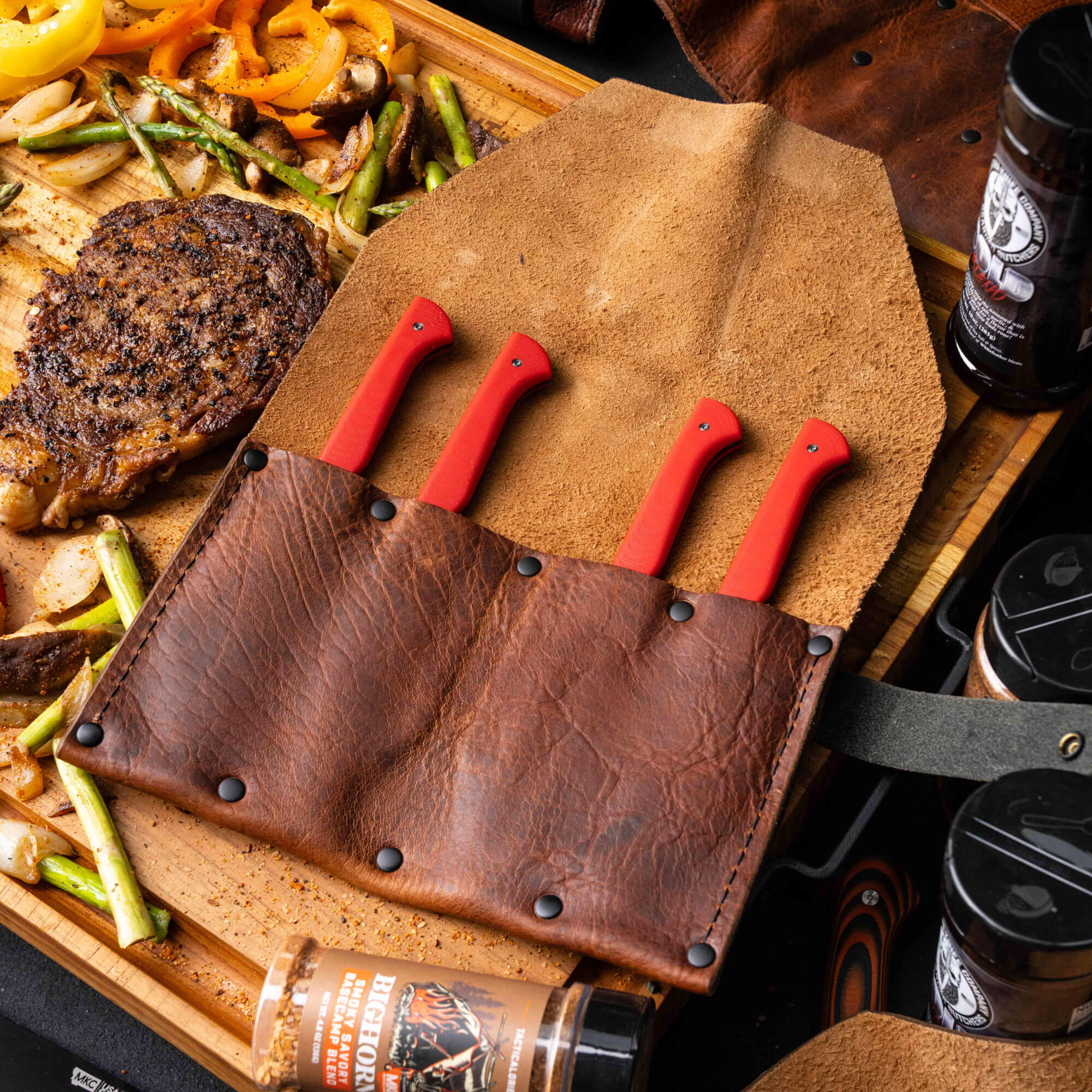 MKC STEAK KNIVES (SET OF 4) - PVD - RED