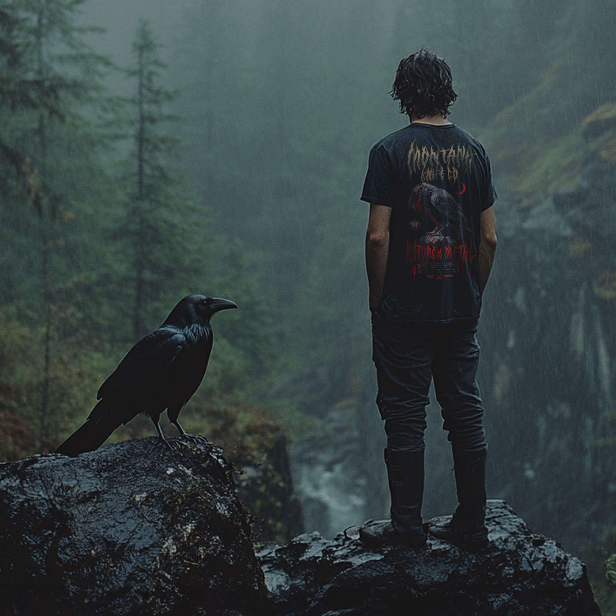 MKC X NATURE IS METAL - RAVEN TEE